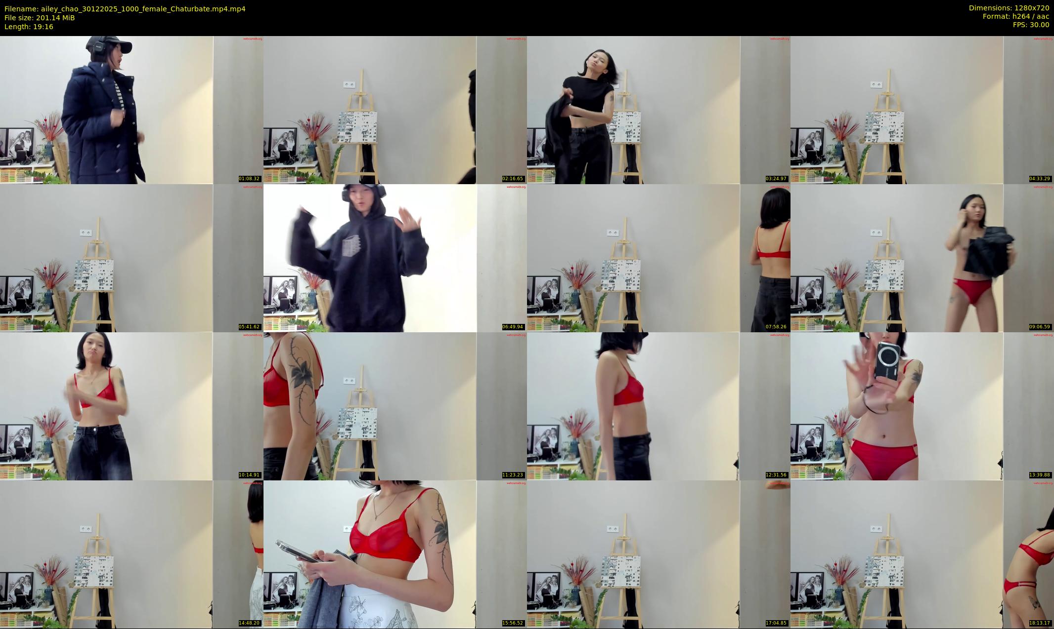 ailey_chao — 20 minute Chaturbate female cam show recording, 720p, Dec 30, 2025