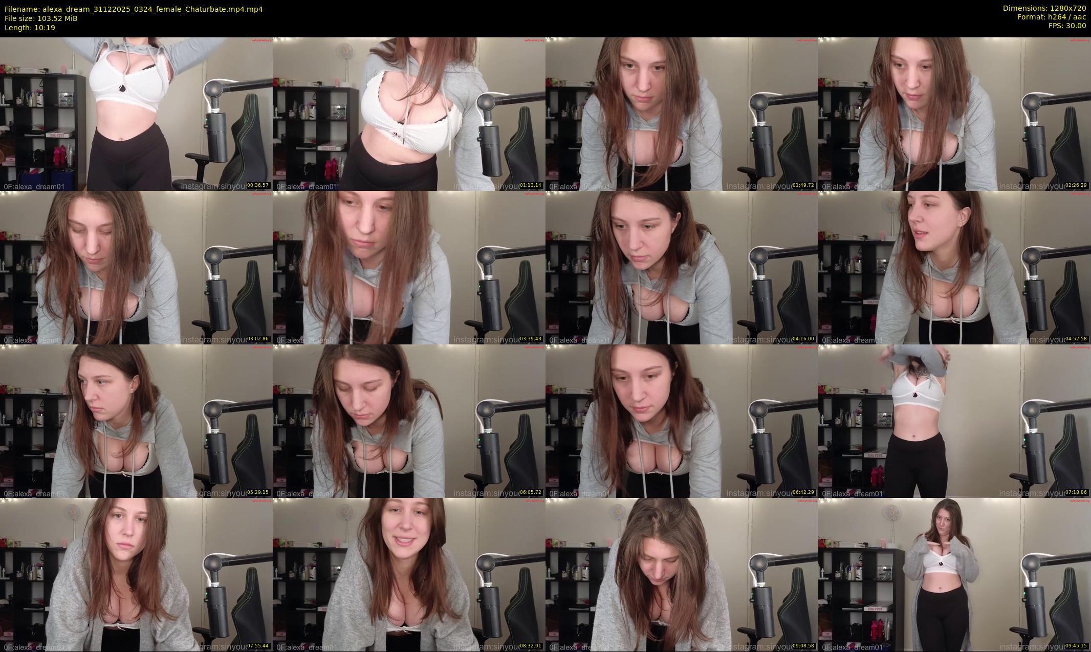 alexa_dream — 11 minute Chaturbate female cam show recording, 720p, Dec 31, 2025