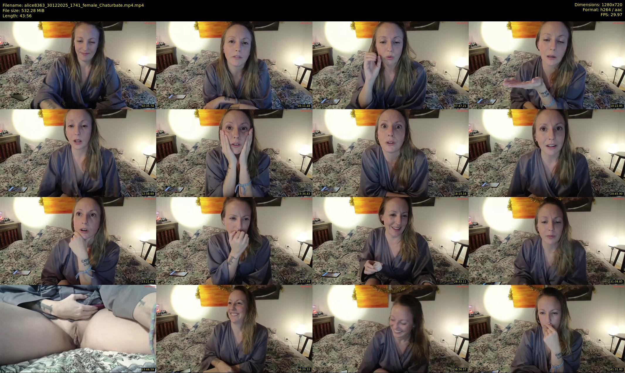 alice8363 — 44 minute Chaturbate female cam show recording, 720p, Dec 30, 2025