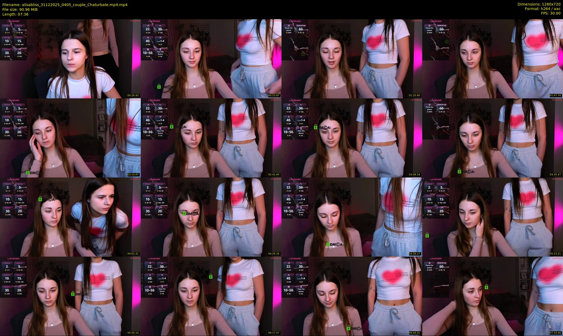 alisabliss — 8 minute Chaturbate female cam show recording, 720p, Dec 31, 2025