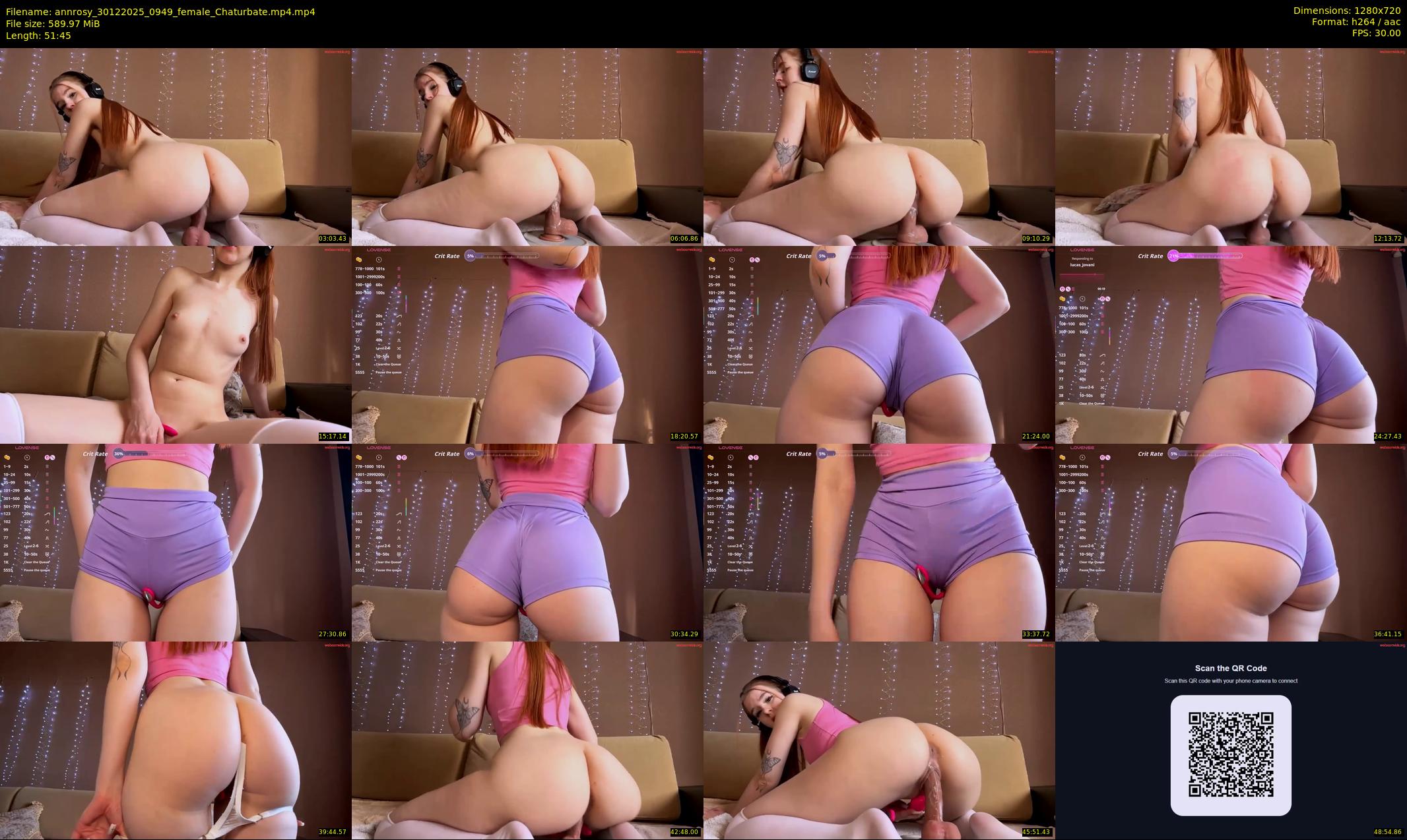 annrosy — 52 minute Chaturbate female cam show recording, 720p, Dec 30, 2025