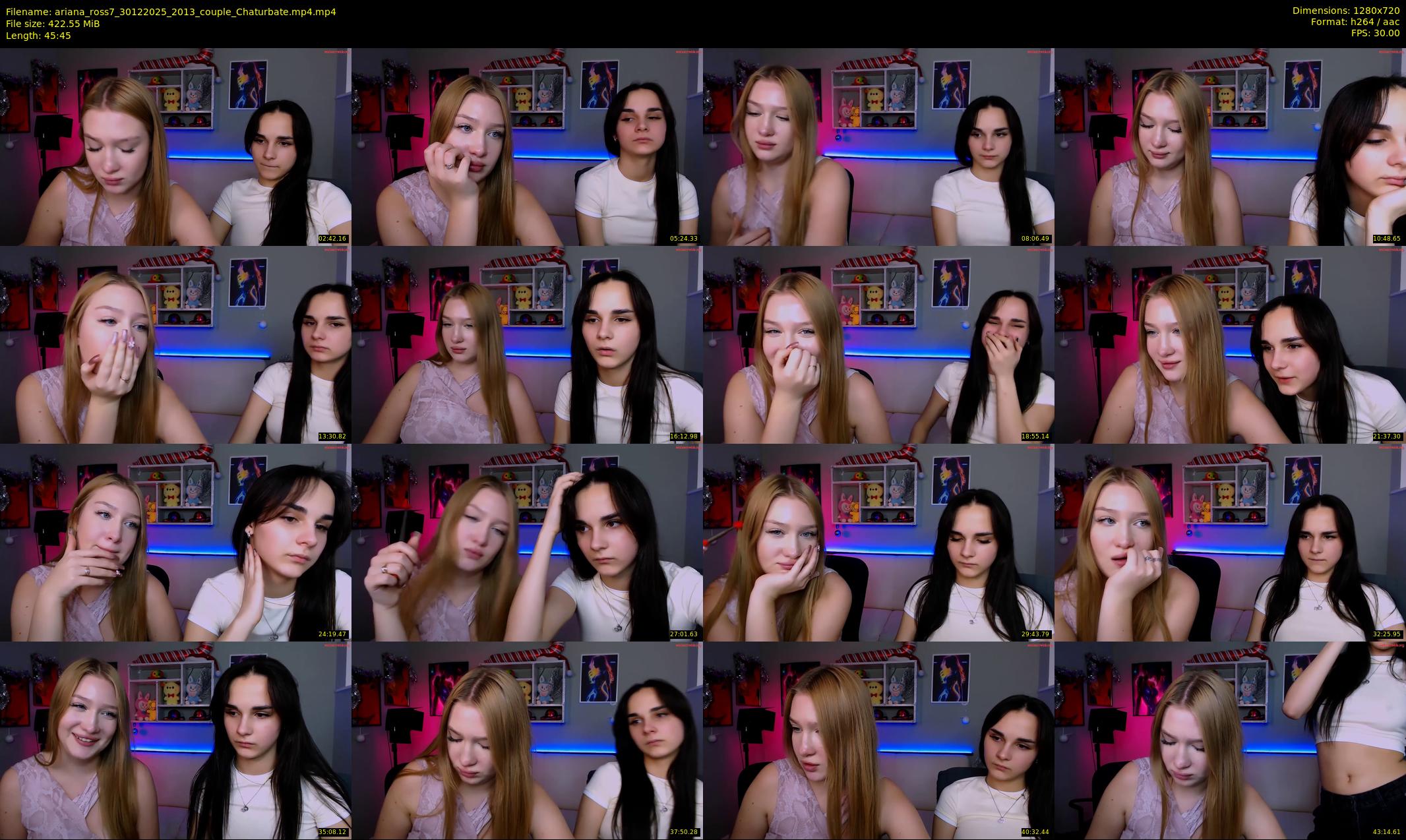 ariana_ross7 — 46 minute Chaturbate couple cam show recording, 720p, Dec 30, 2025