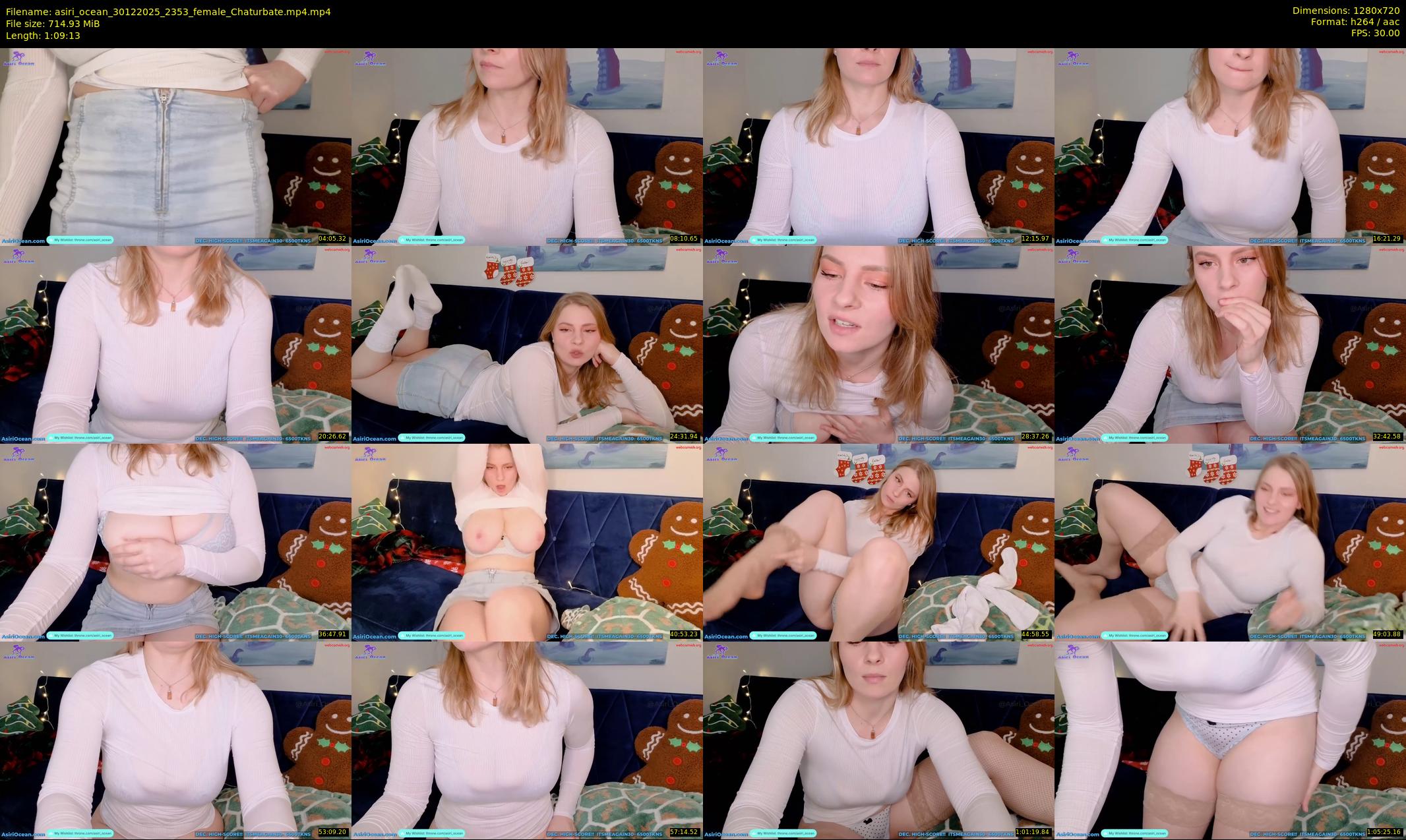 asiri_ocean — 70 minute Chaturbate female cam show recording, 720p, Dec 30, 2025