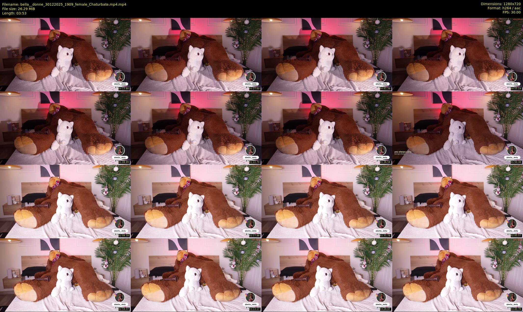 bella__donne — 4 minute Chaturbate female cam show recording, 720p, Dec 30, 2025