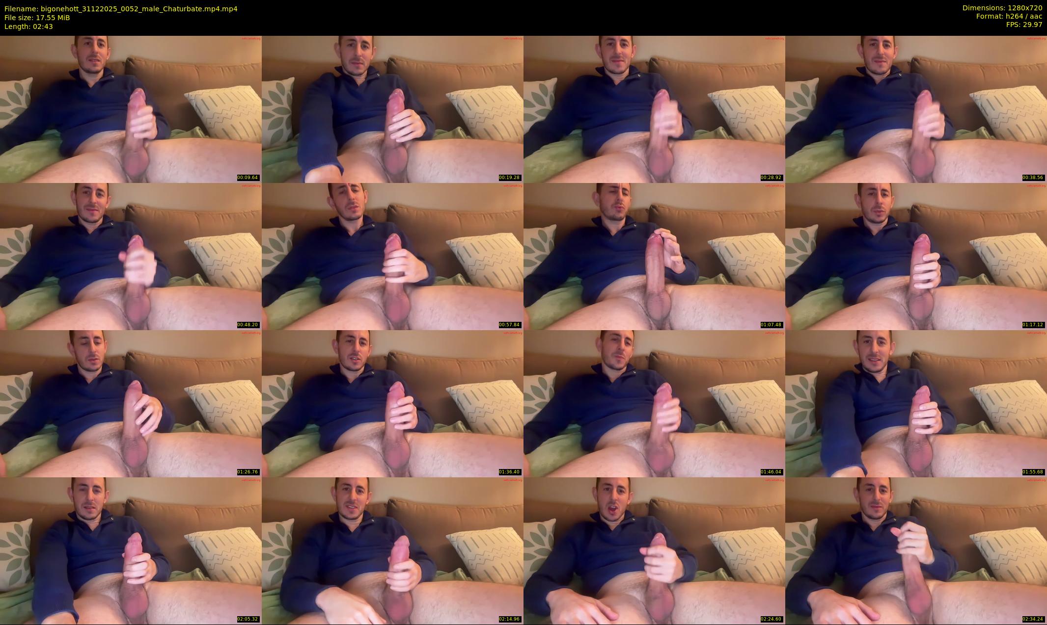 bigonehott — 3 minute Chaturbate male cam show recording, 720p, Dec 31, 2025