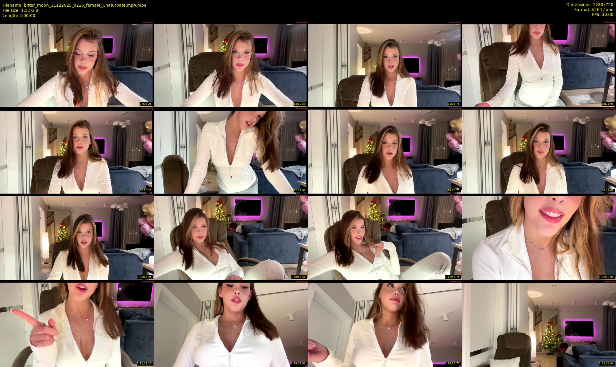 bitter_moon — 120 minute Chaturbate female cam show recording, 720p, Dec 31, 2025