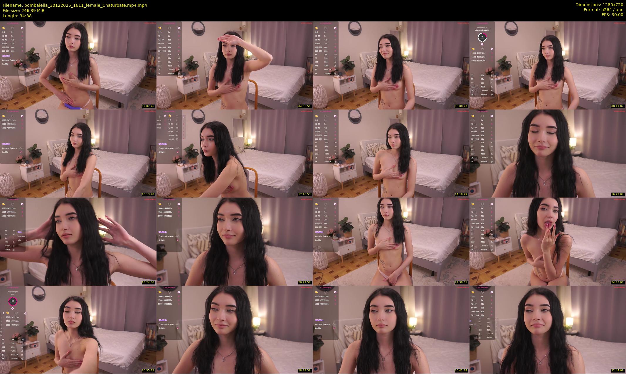 bombaleila — 35 minute Chaturbate female cam show recording, 720p, Dec 30, 2025