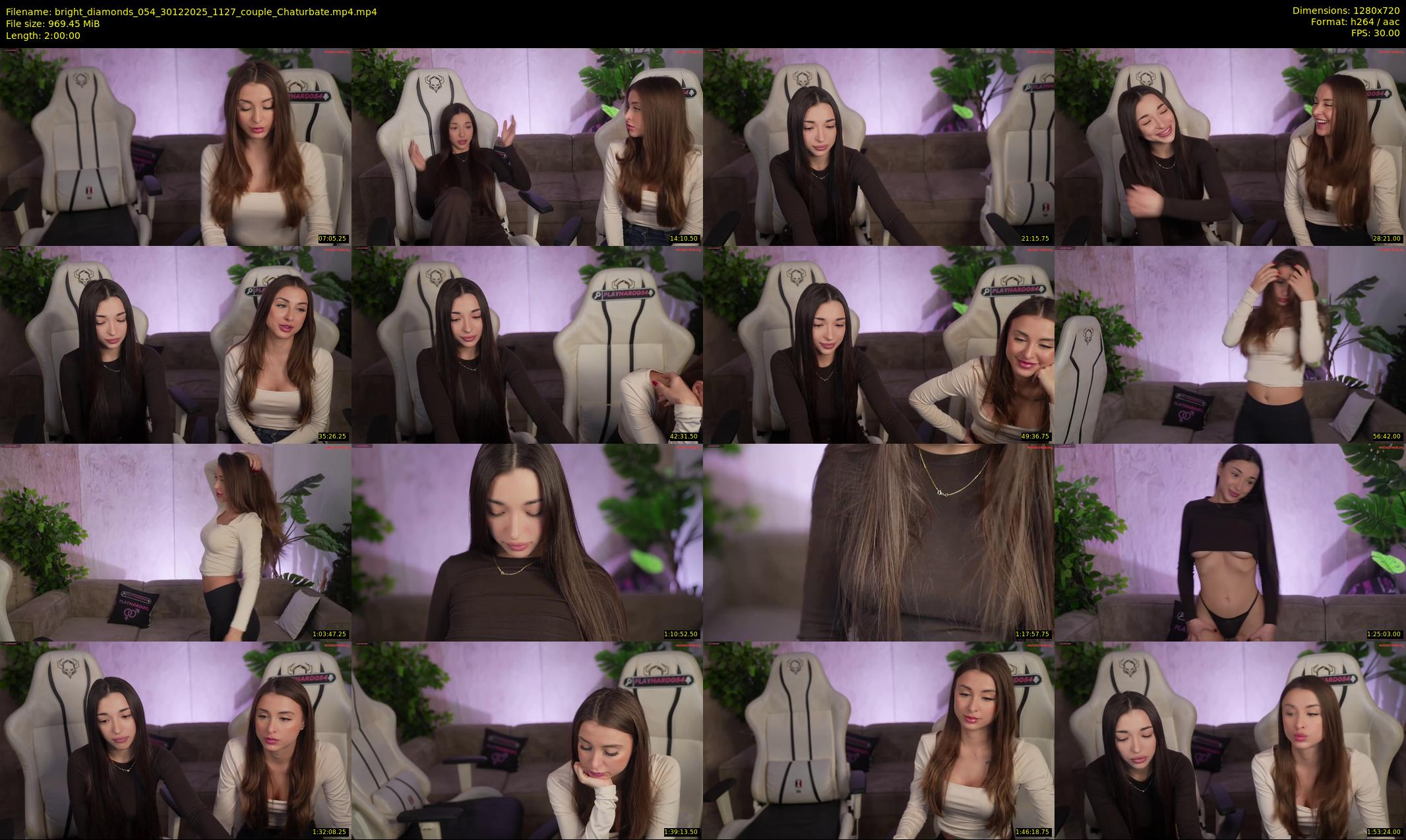 bright_diamonds_054 — 120 minute Chaturbate couple cam show recording, 720p, Dec 30, 2025