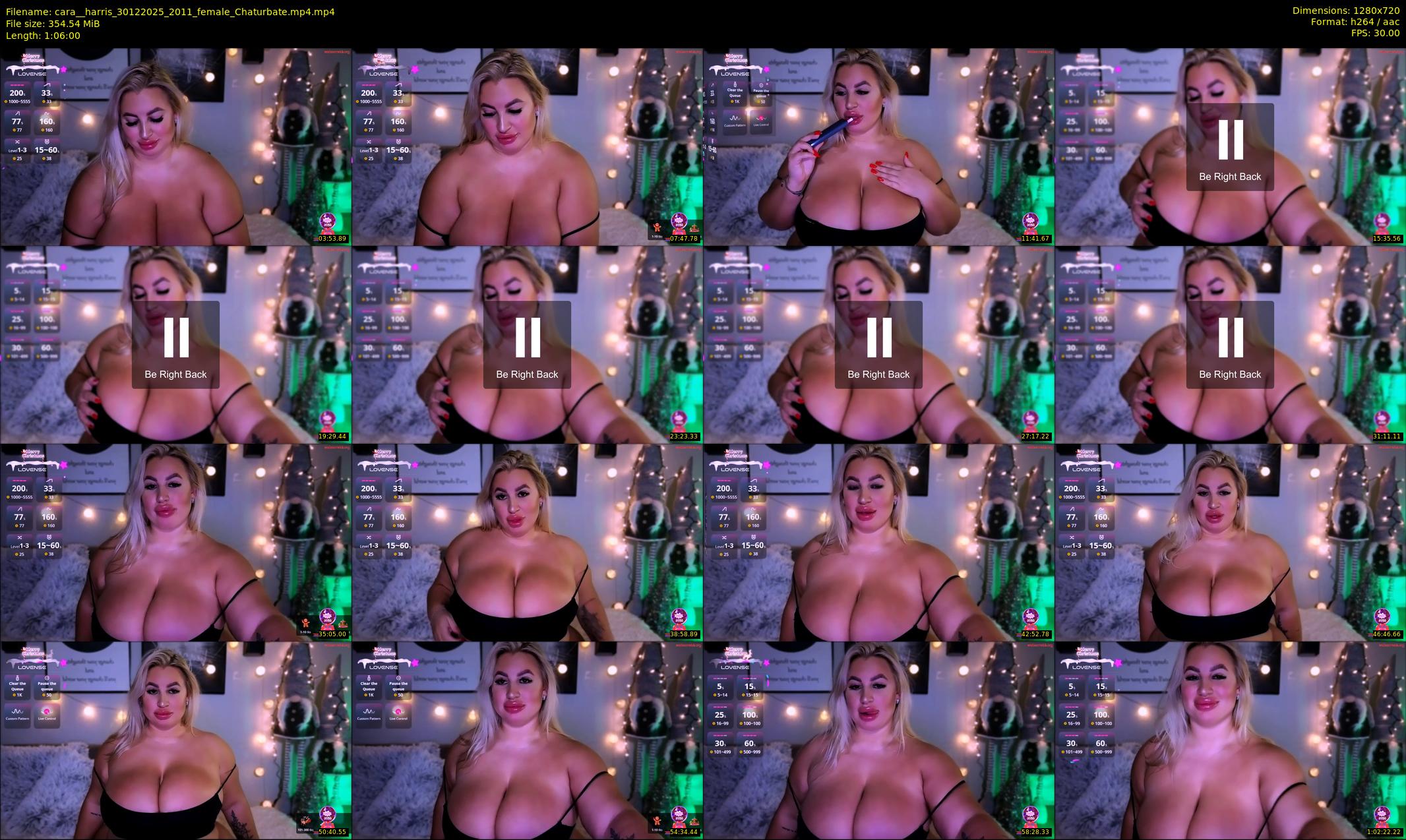 cara__harris — 66 minute Chaturbate female cam show recording, 720p, Dec 30, 2025