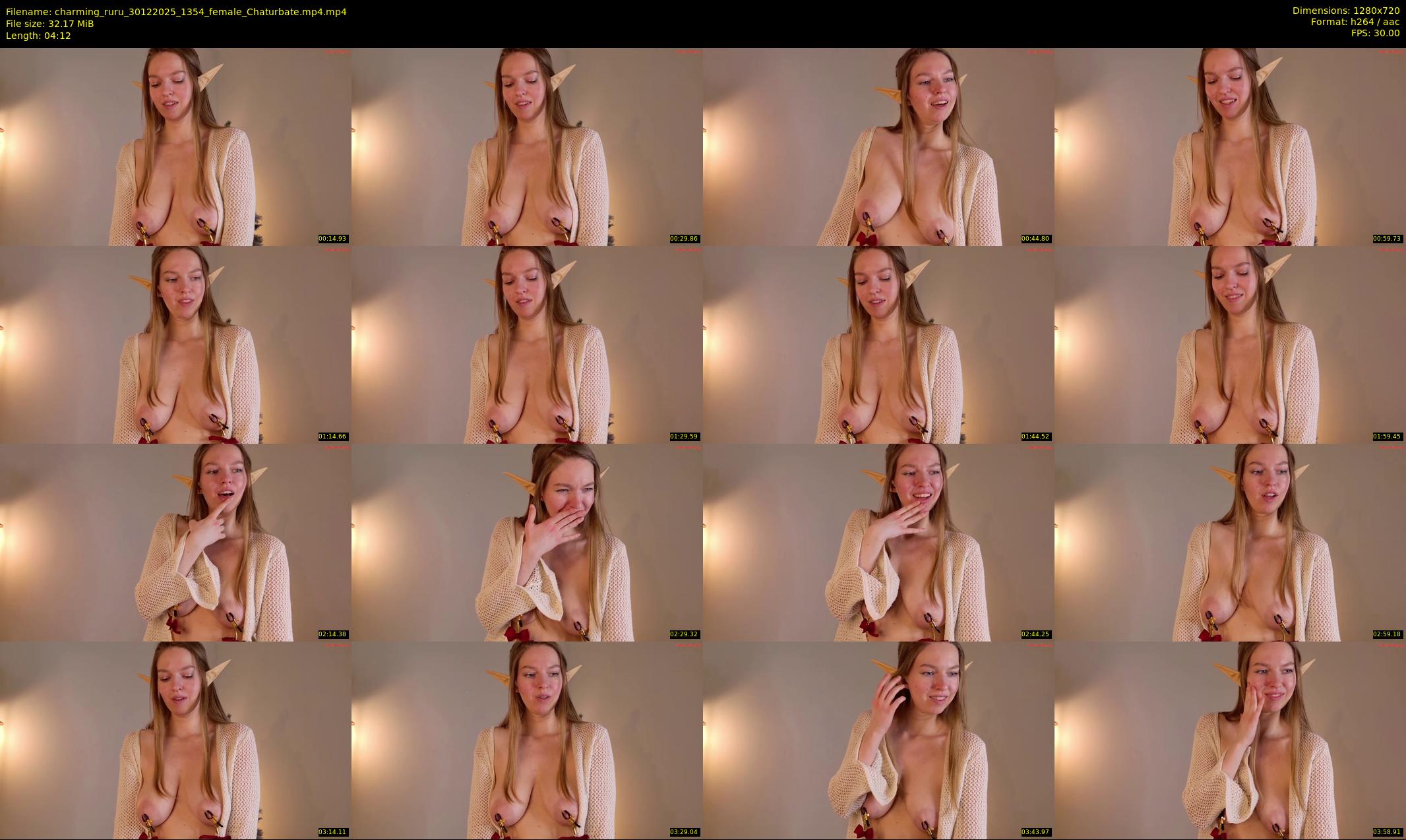 charming_ruru — 5 minute Chaturbate female cam show recording, 720p, Dec 30, 2025