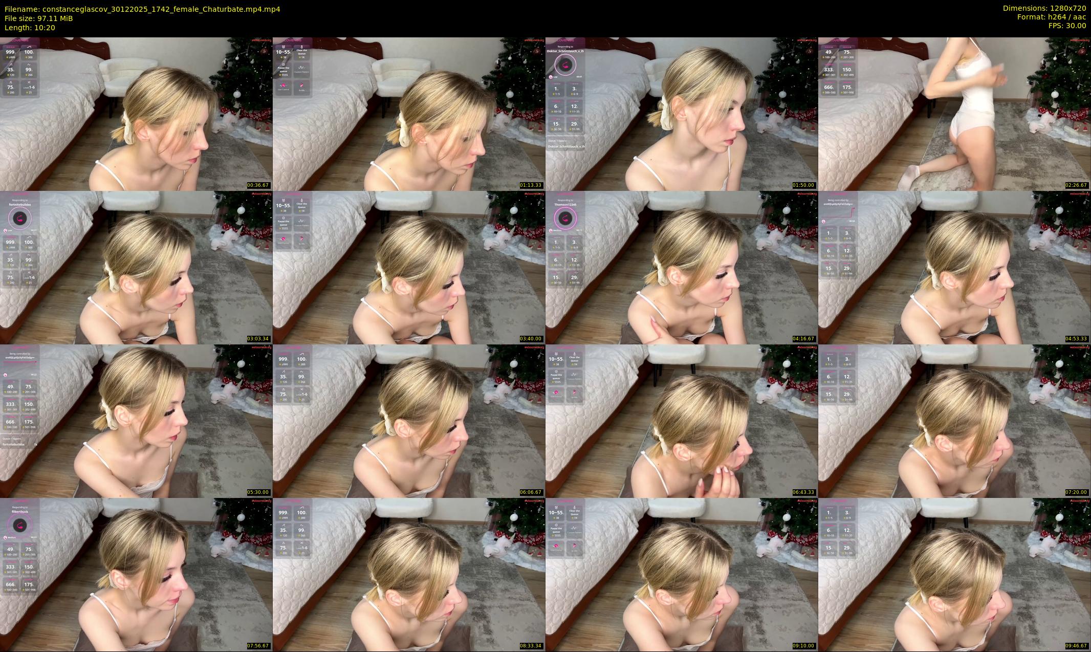 constanceglascov — 11 minute Chaturbate female cam show recording, 720p, Dec 30, 2025