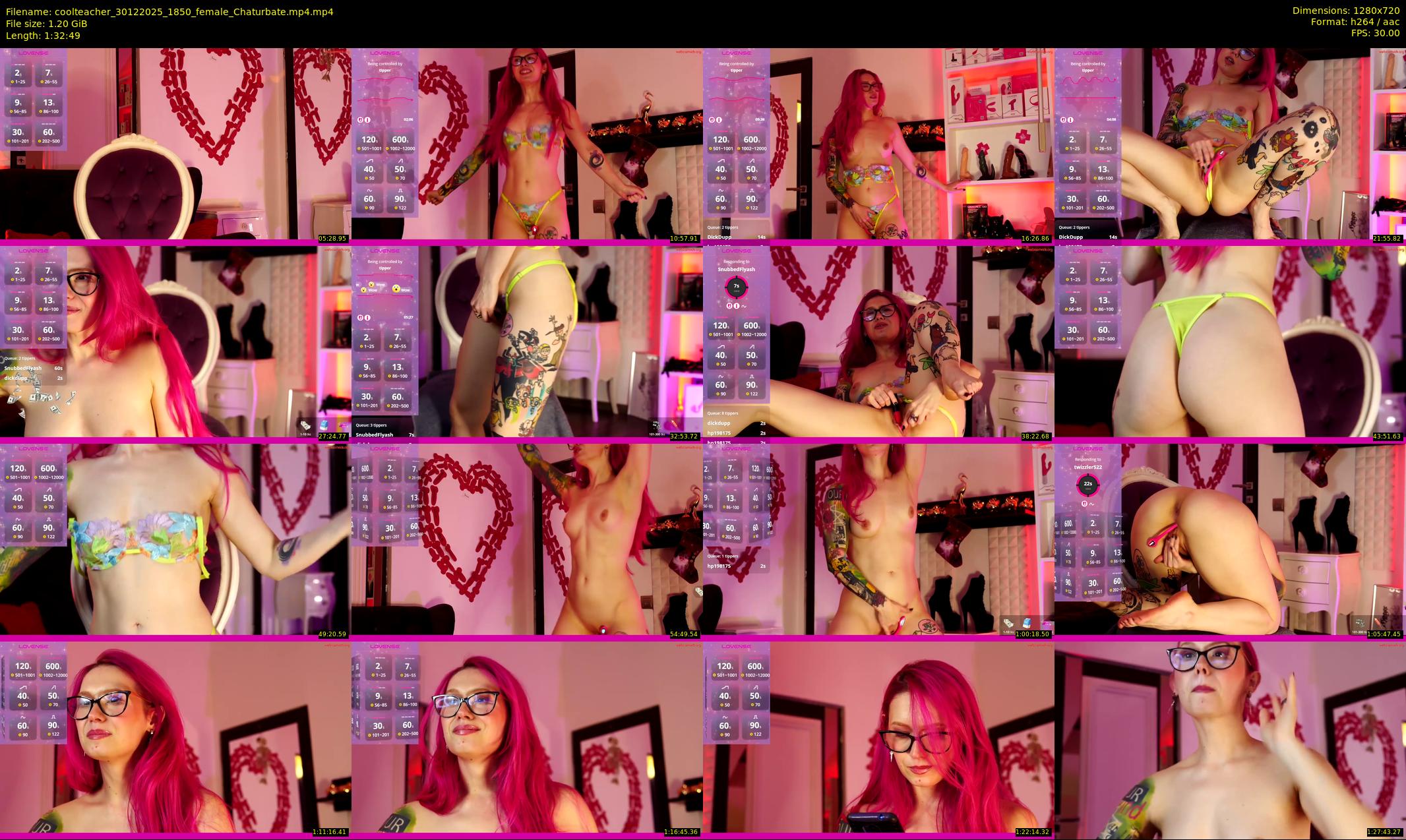 coolteacher — 93 minute Chaturbate female cam show recording, 720p, Dec 30, 2025