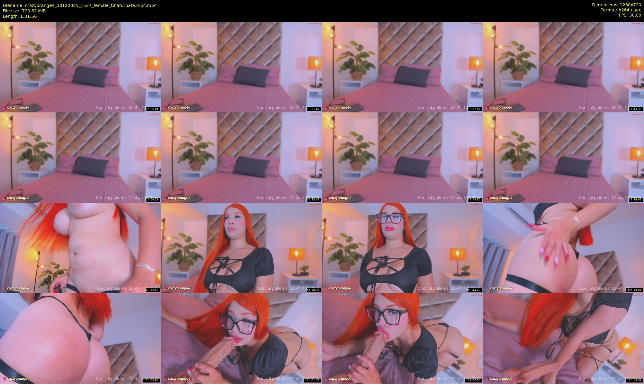 crazyorange4 — 92 minute Chaturbate female cam show recording, 720p, Dec 30, 2025