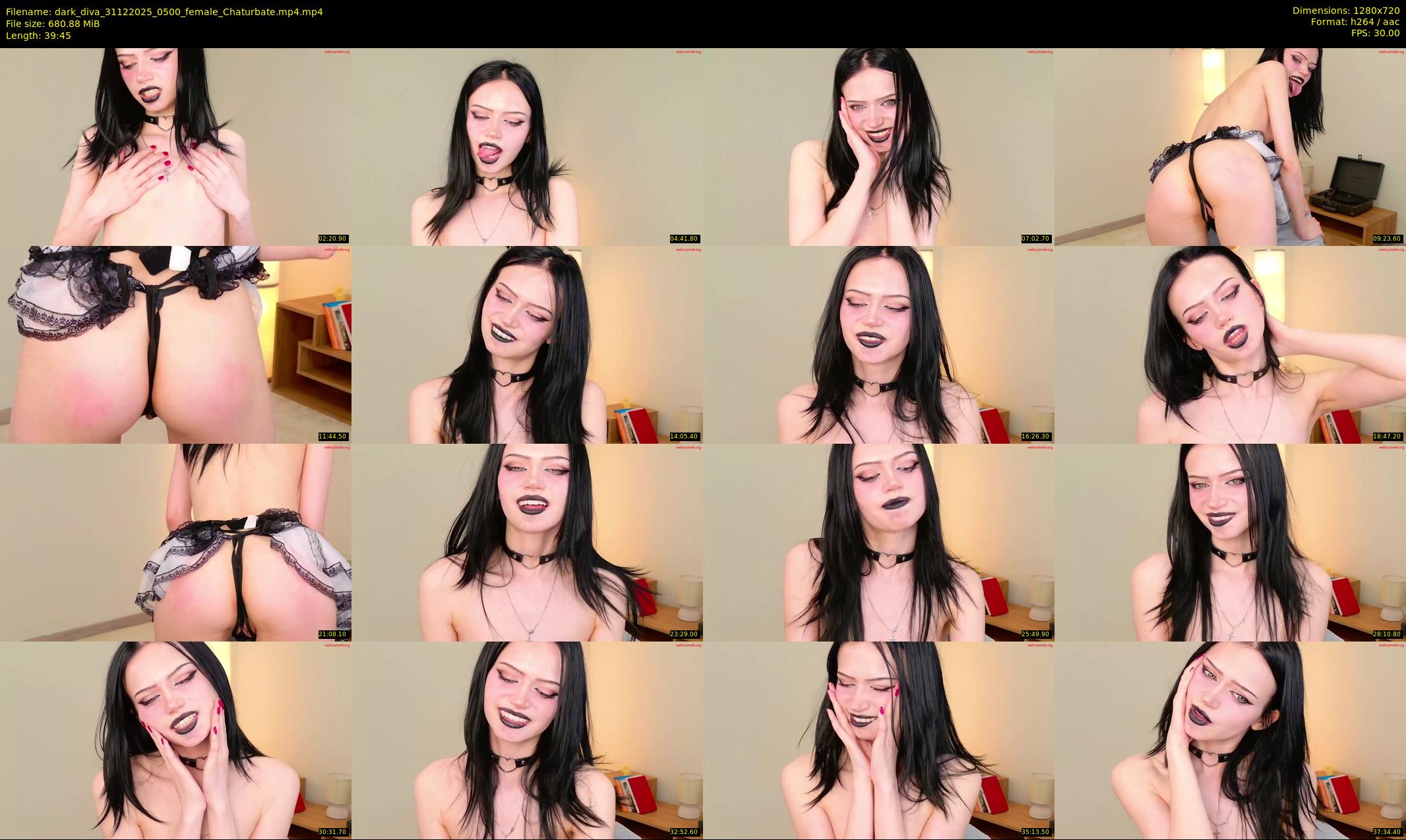 dark_diva — 40 minute Chaturbate female cam show recording, 720p, Dec 31, 2025