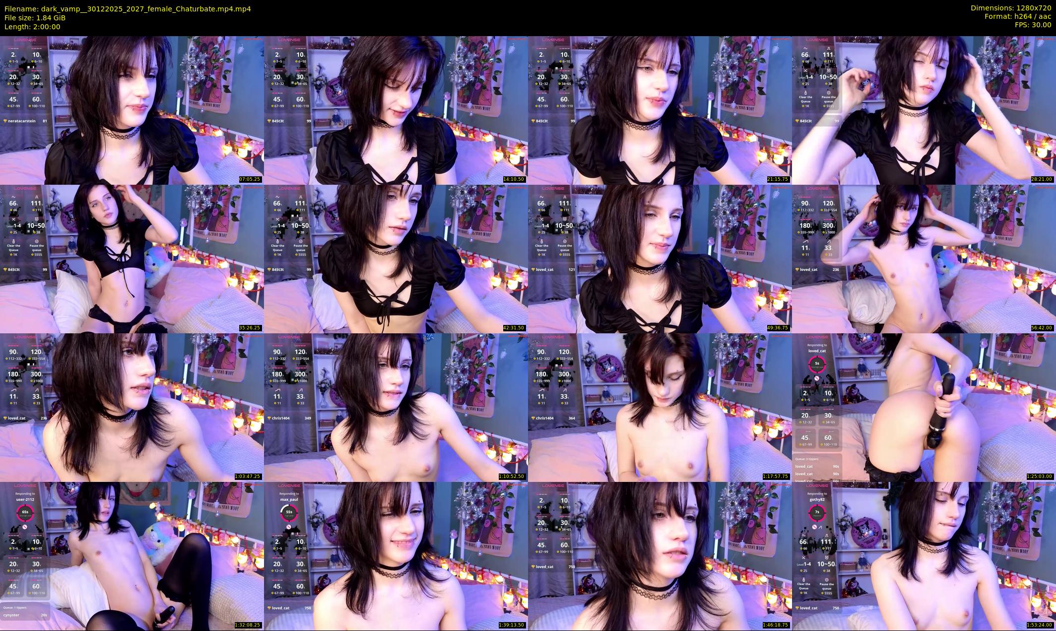 dark_vamp_ — 120 minute Chaturbate female cam show recording, 720p, Dec 30, 2025
