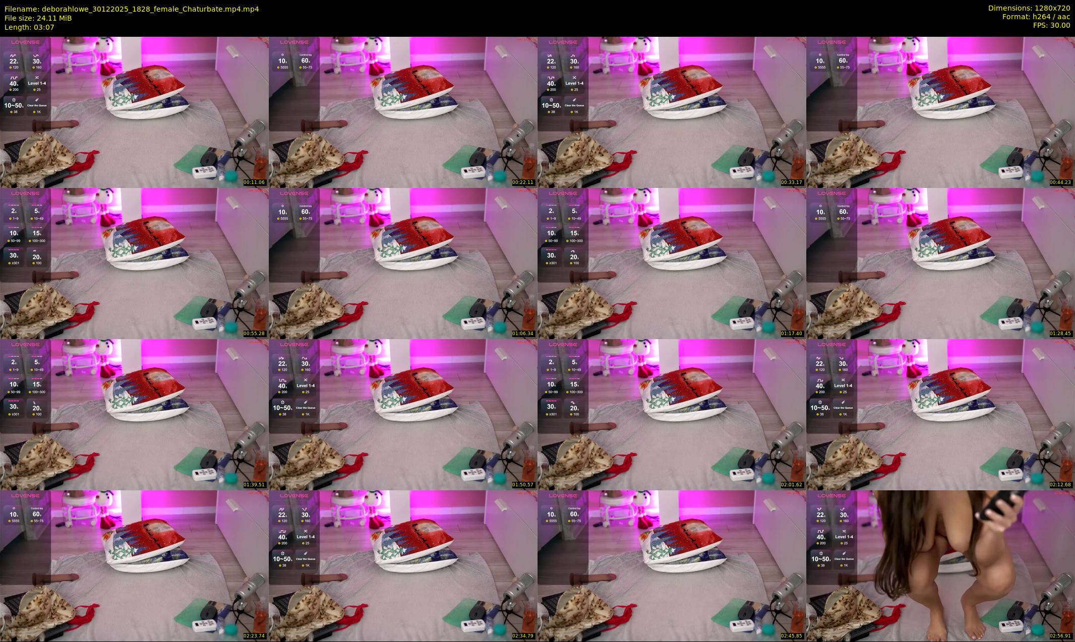 deborahlowe — 4 minute Chaturbate female cam show recording, 720p, Dec 30, 2025