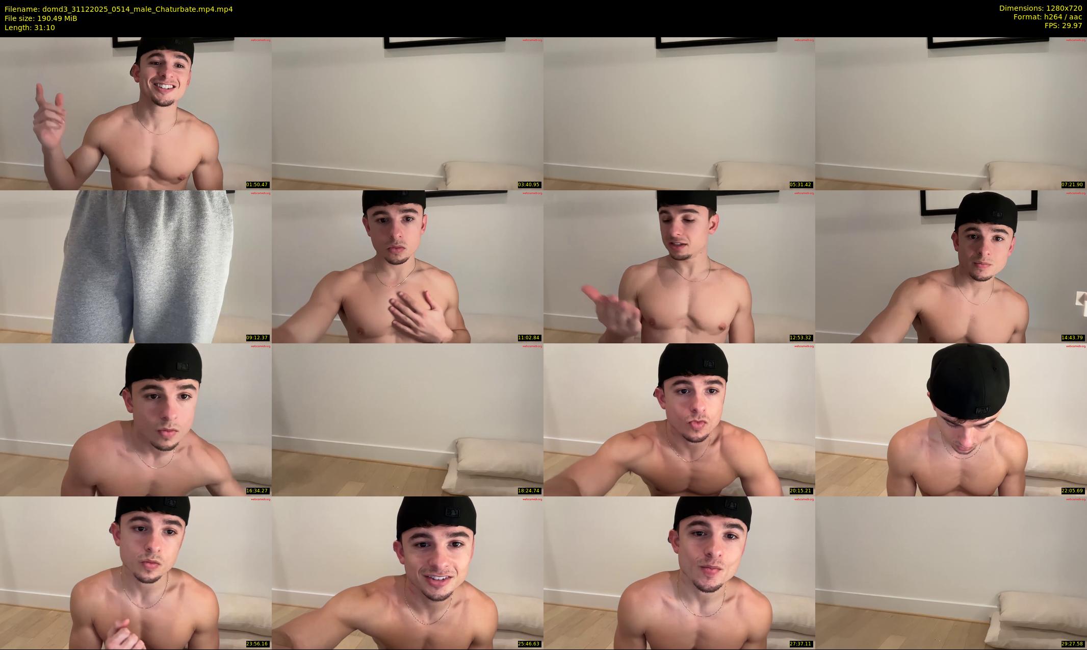 domd3 — 32 minute Chaturbate male cam show recording, 720p, Dec 31, 2025