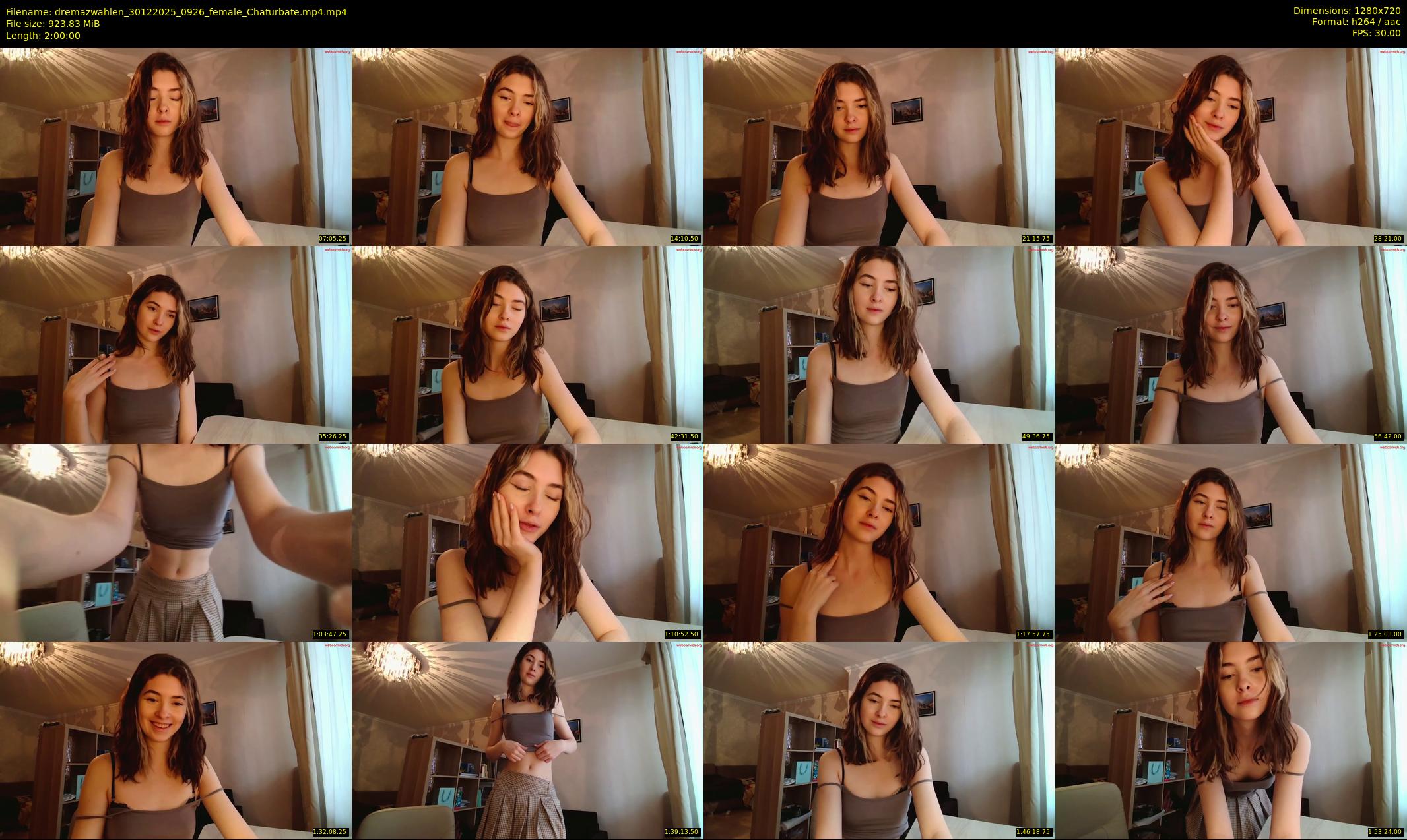 dremazwahlen — 120 minute Chaturbate female cam show recording, 720p, Dec 30, 2025