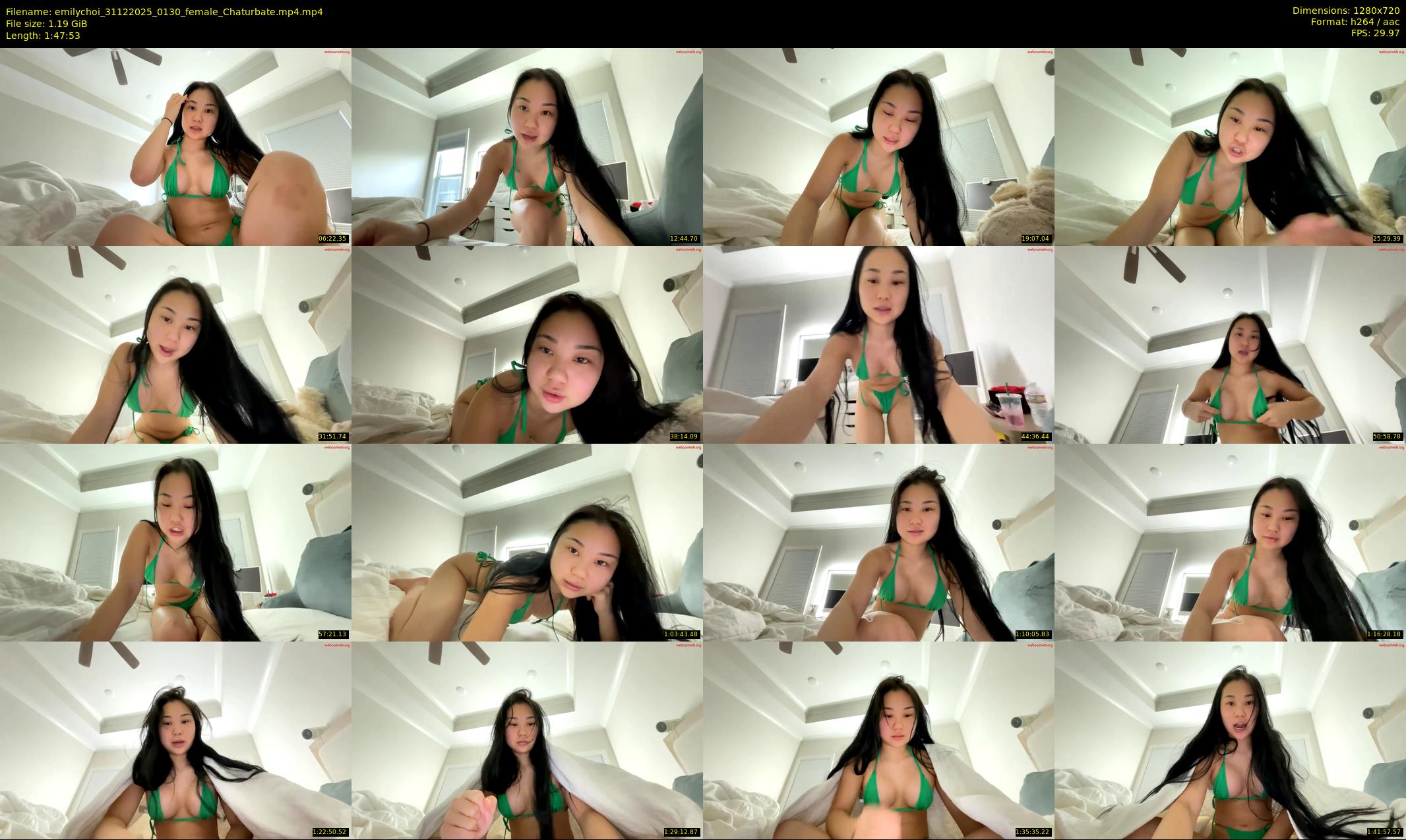 emilychoi — 108 minute Chaturbate female cam show recording, 720p, Dec 31, 2025
