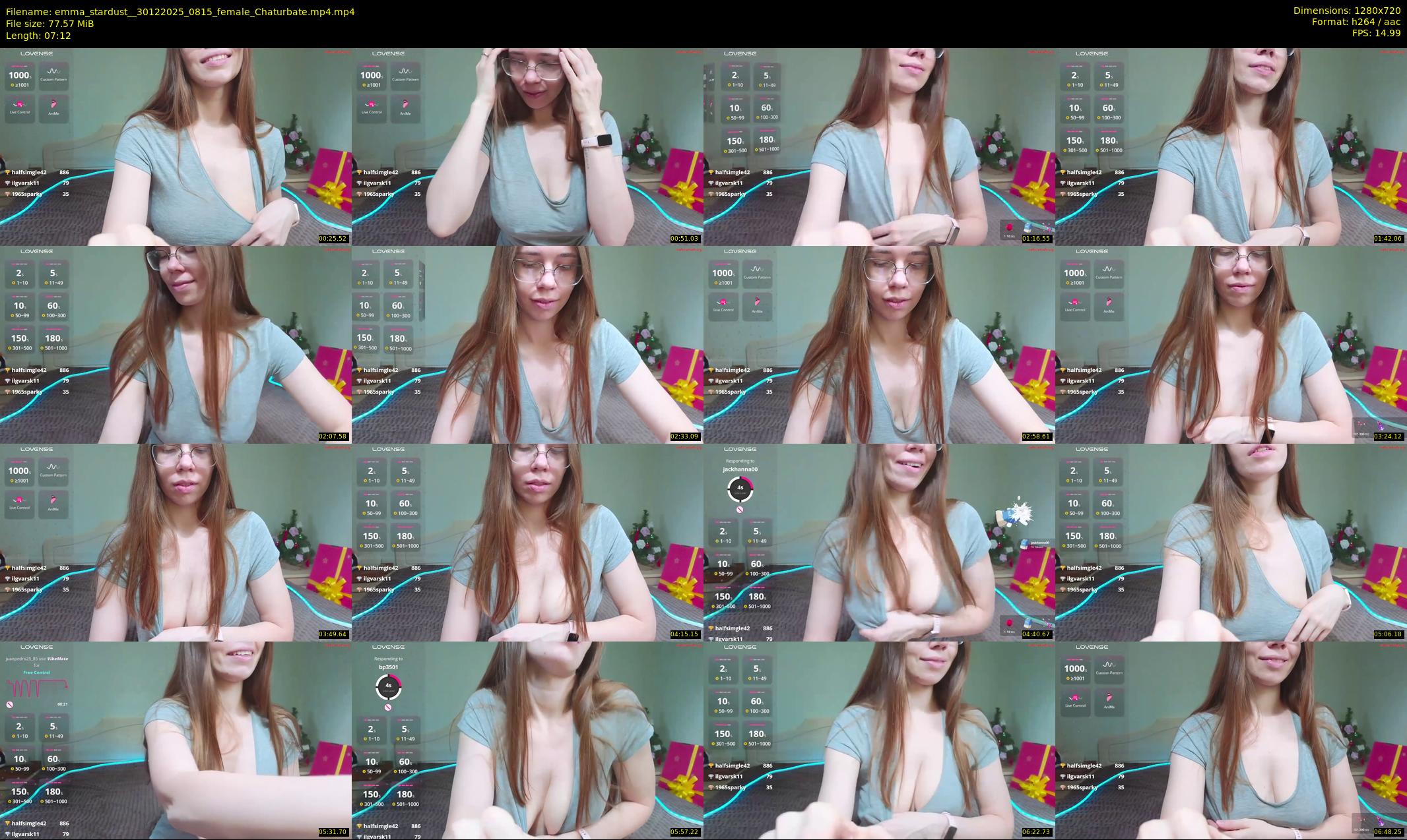 emma_stardust_ — 8 minute Chaturbate female cam show recording, 720p, Dec 30, 2025
