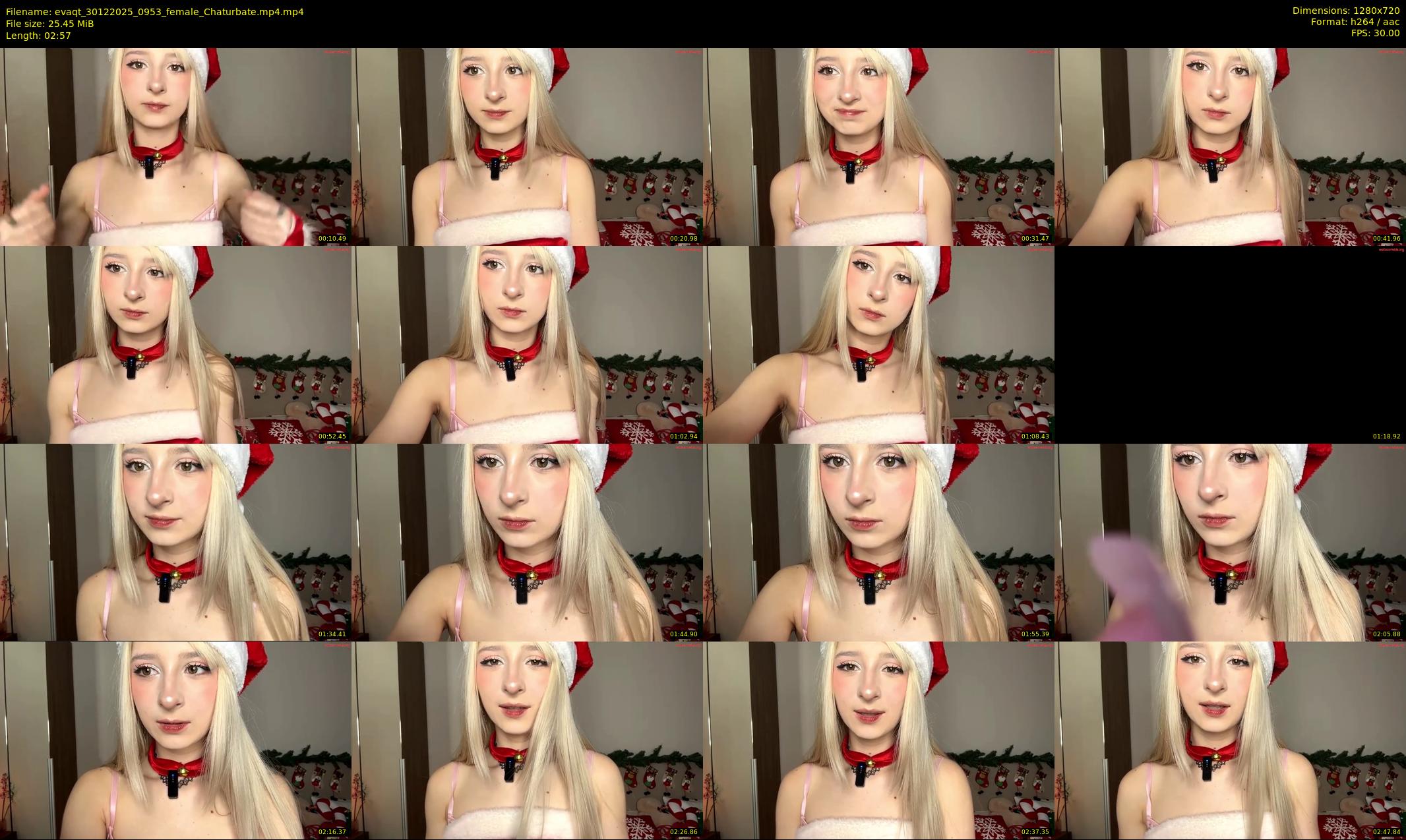 evaqt — 3 minute Chaturbate female cam show recording, 720p, Dec 30, 2025