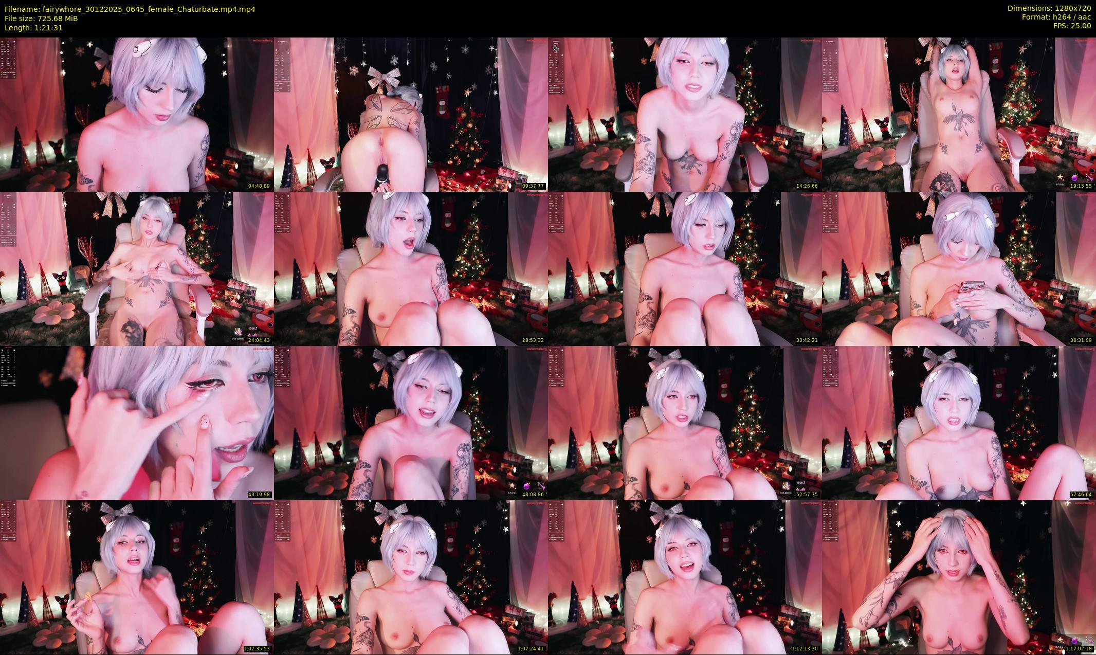 fairywhore — 82 minute Chaturbate female cam show recording, 720p, Dec 30, 2025
