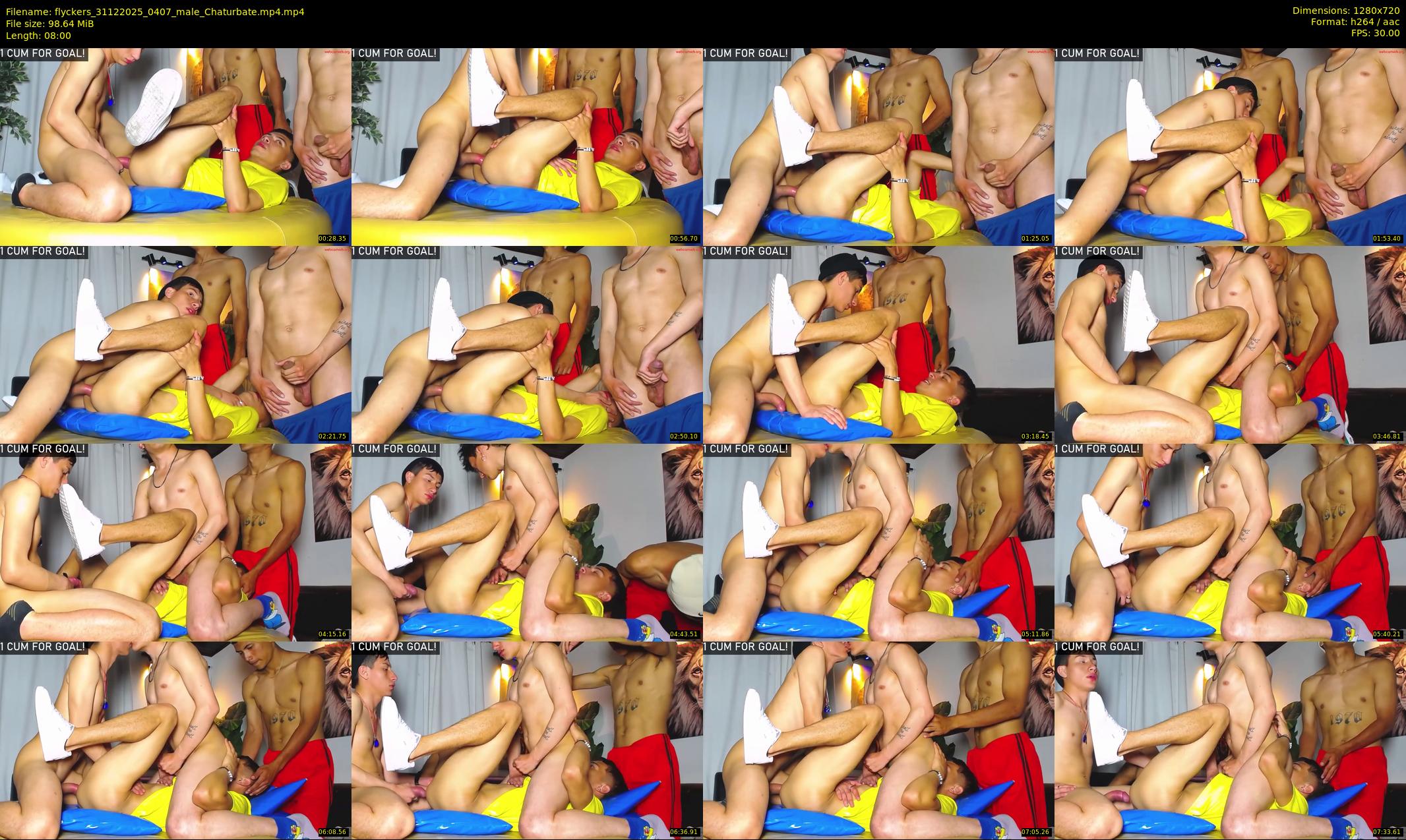 flyckers — 8 minute Chaturbate male cam show recording, 720p, Dec 31, 2025