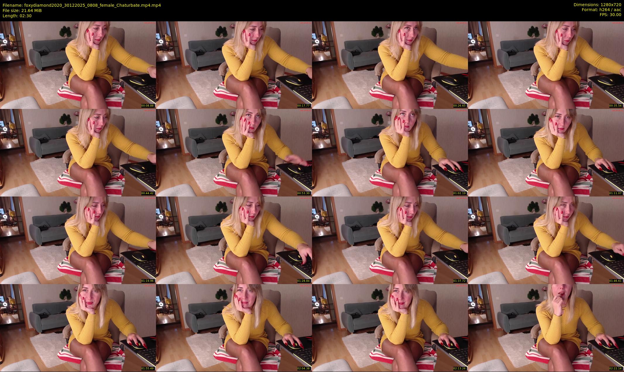 foxydiamond2020 — 3 minute Chaturbate female cam show recording, 720p, Dec 30, 2025