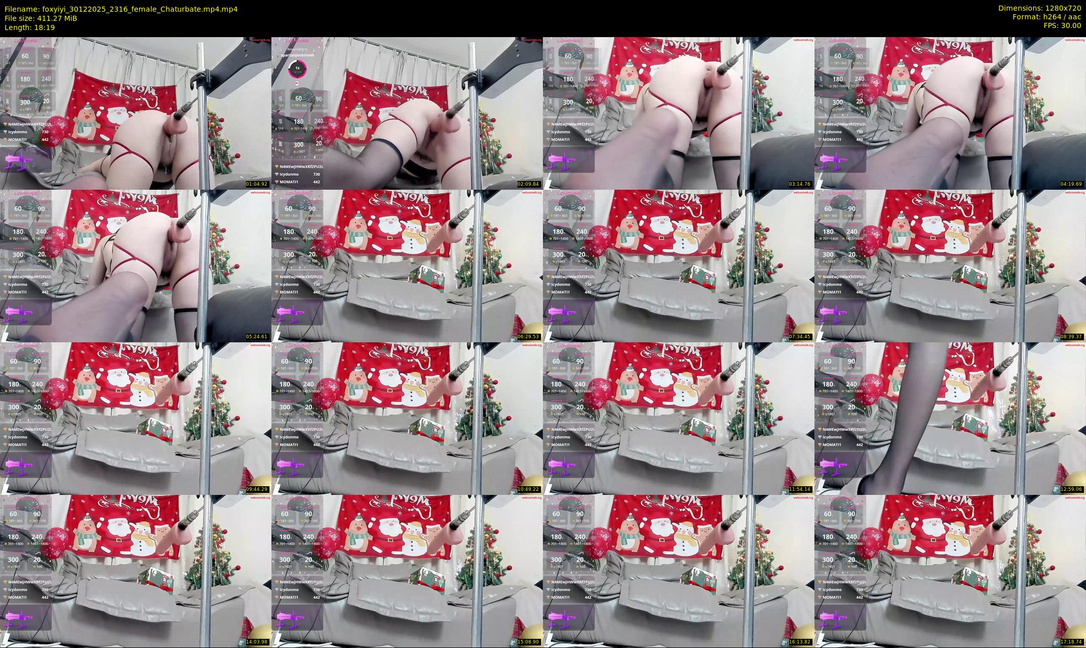 foxyiyi — 19 minute Chaturbate female cam show recording, 720p, Dec 30, 2025