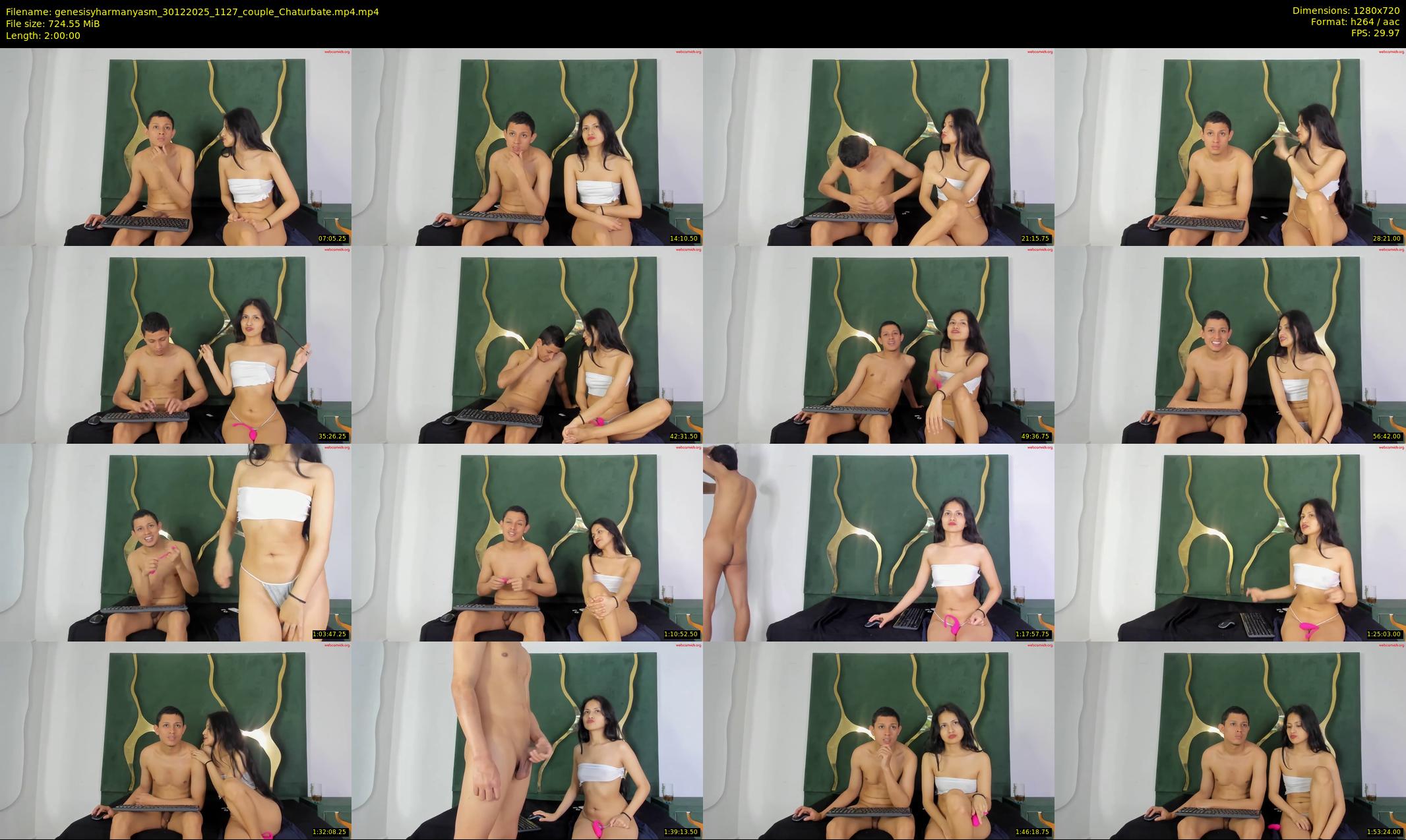 genesisyharmanyasm — 120 minute Chaturbate couple cam show recording, 720p, Dec 30, 2025