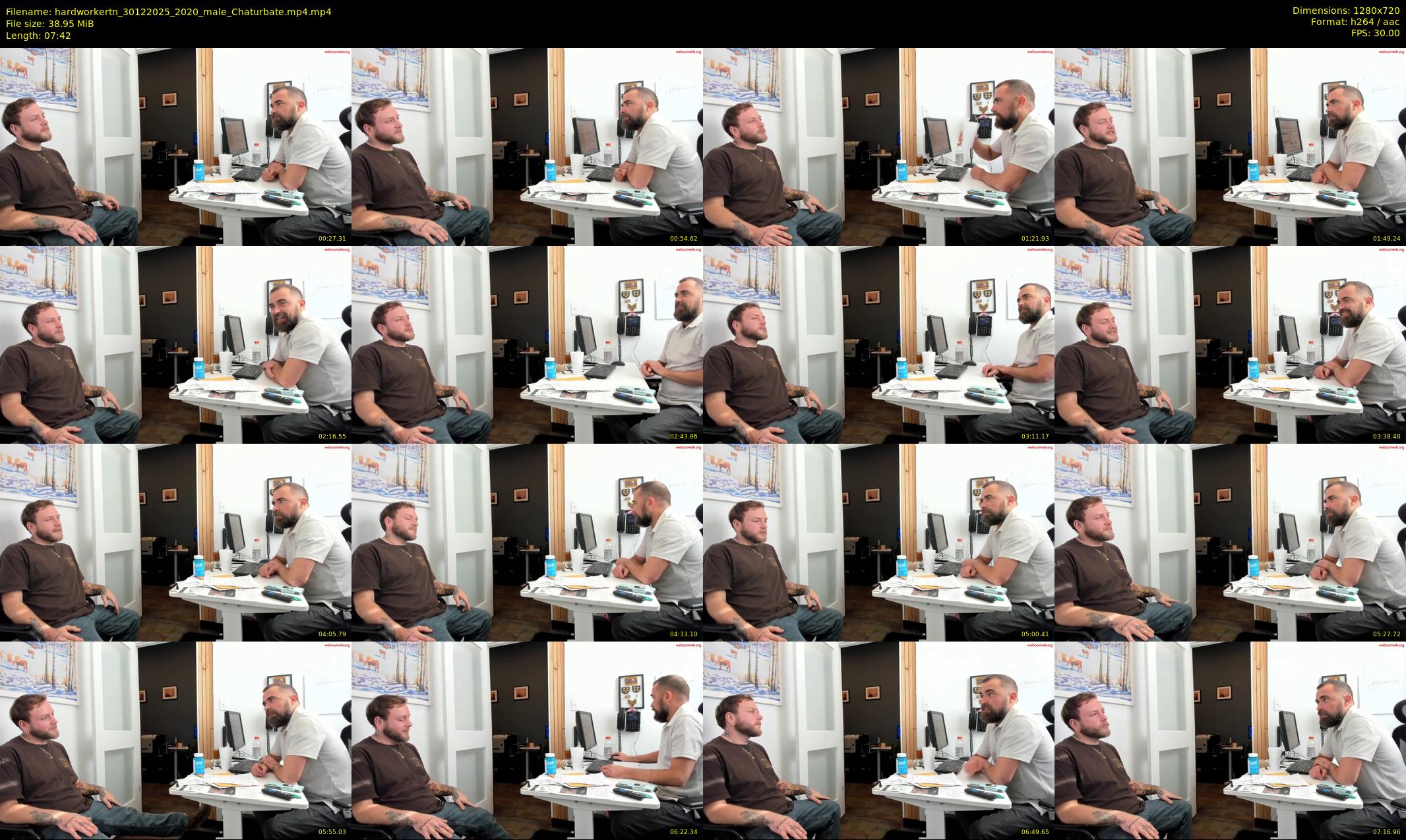 hardworkertn — 8 minute Chaturbate male cam show recording, 720p, Dec 30, 2025