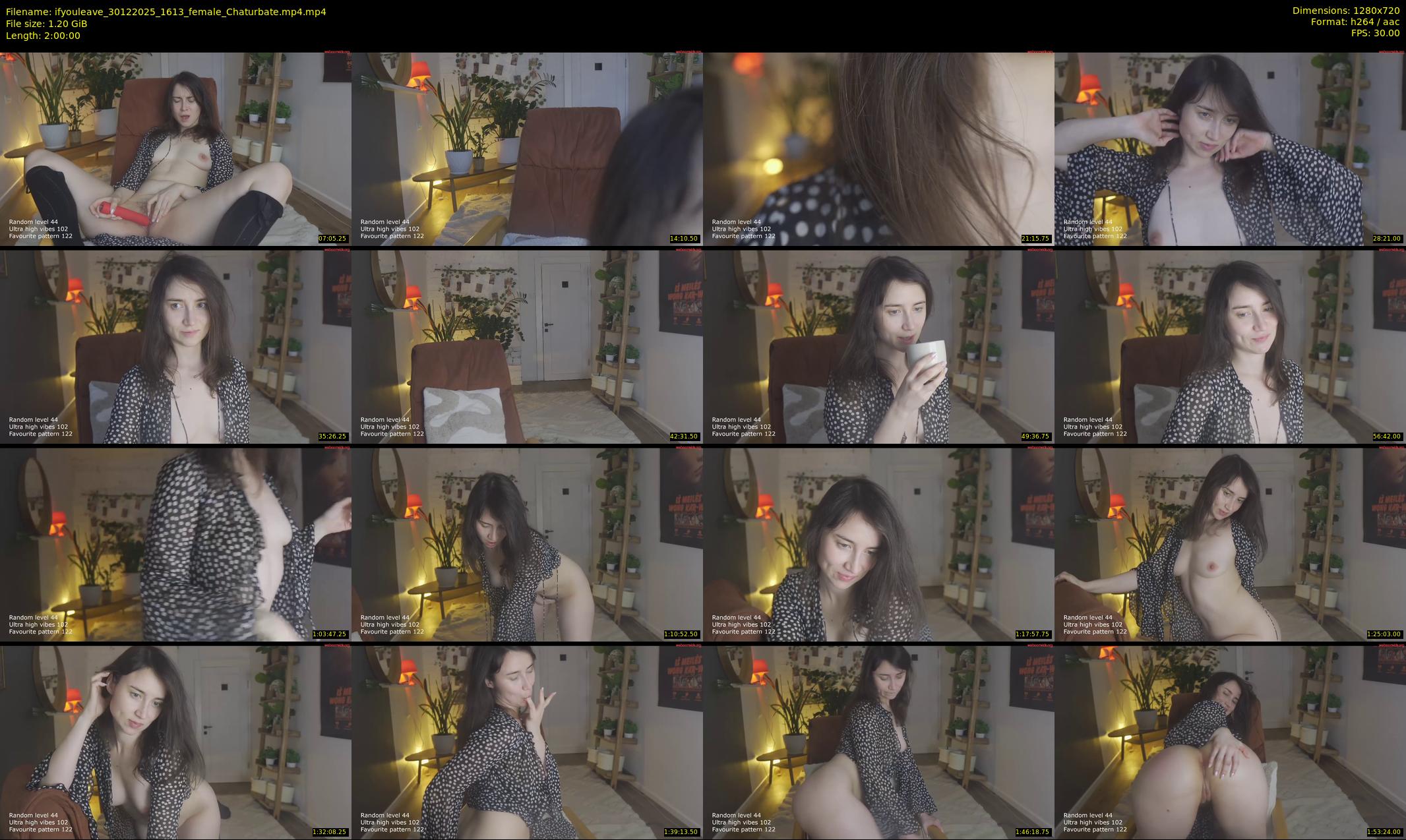ifyouleave — 120 minute Chaturbate female cam show recording, 720p, Dec 30, 2025