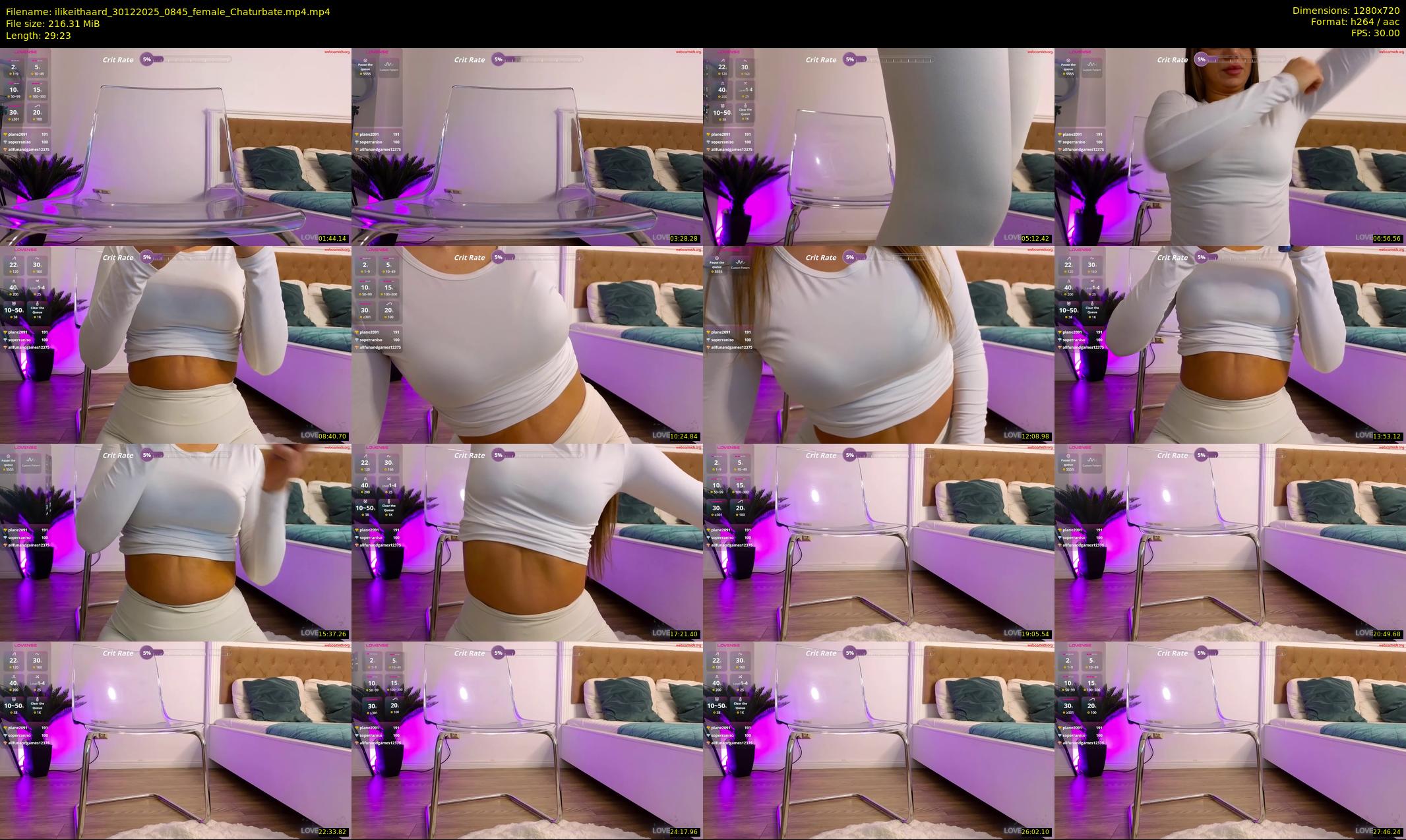 ilikeithaard — 30 minute Chaturbate female cam show recording, 720p, Dec 30, 2025