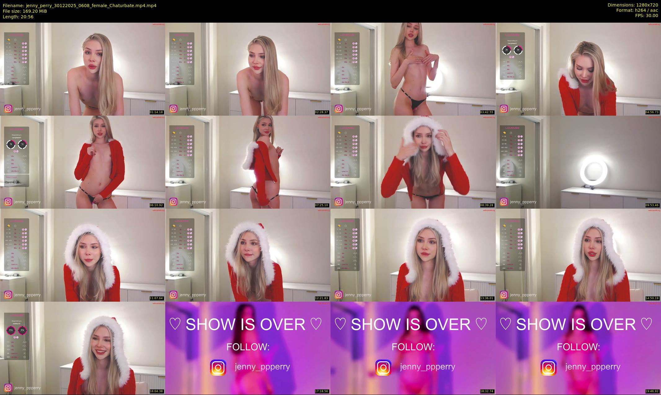 jenny_perry — 21 minute Chaturbate female cam show recording, 720p, Dec 30, 2025