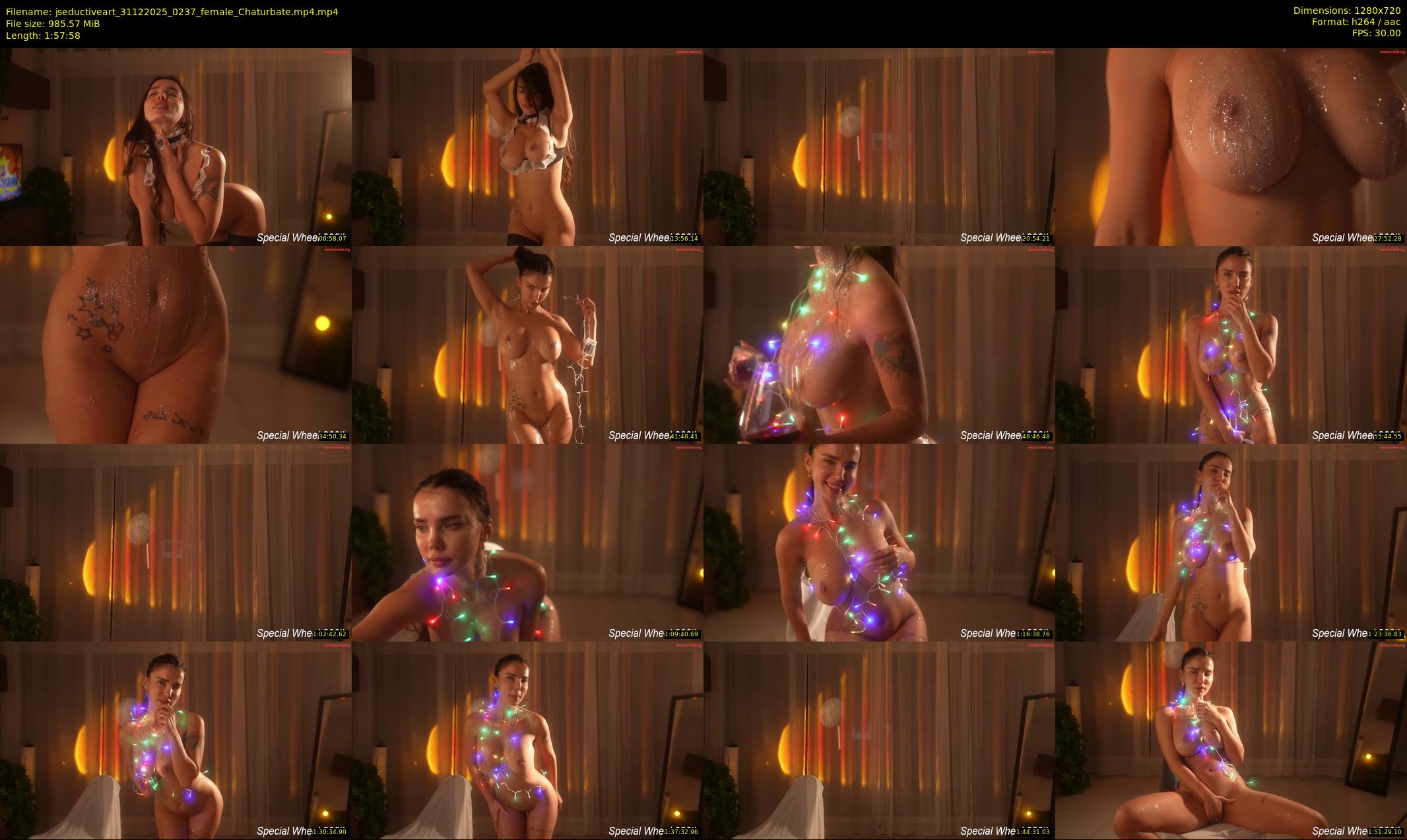 jseductiveart — 118 minute Chaturbate female cam show recording, 720p, Dec 31, 2025