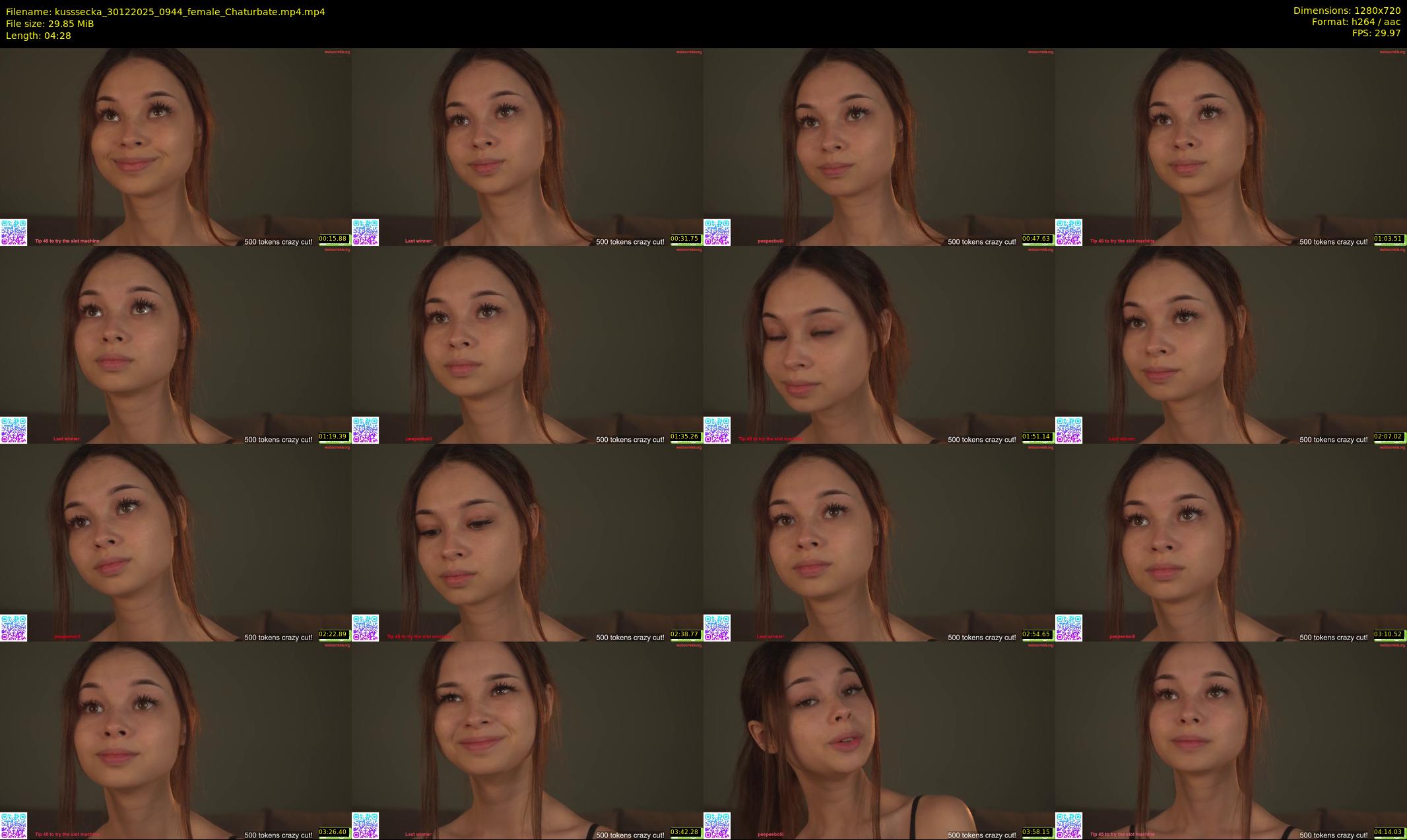 kusssecka — 5 minute Chaturbate female cam show recording, 720p, Dec 30, 2025
