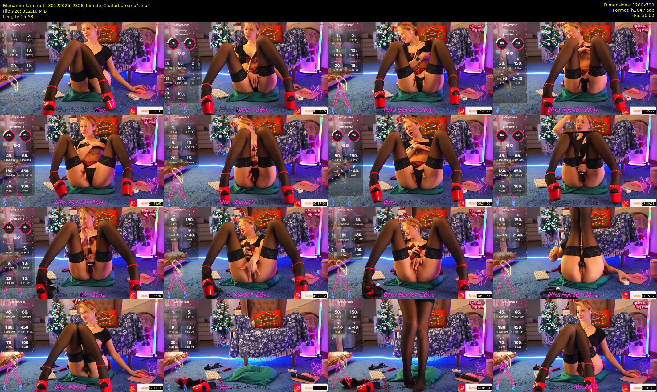 laracroftt — 16 minute Chaturbate female cam show recording, 720p, Dec 30, 2025