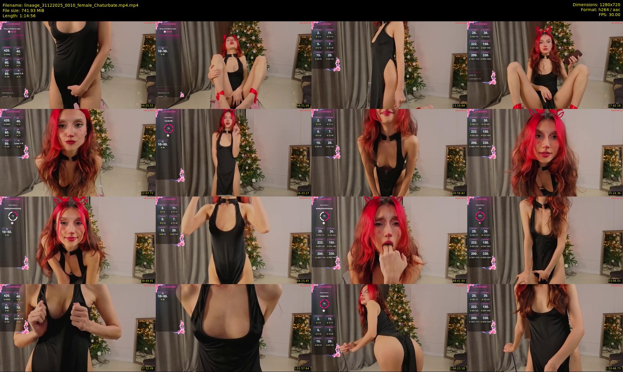 linaage — 75 minute Chaturbate female cam show recording, 720p, Dec 31, 2025