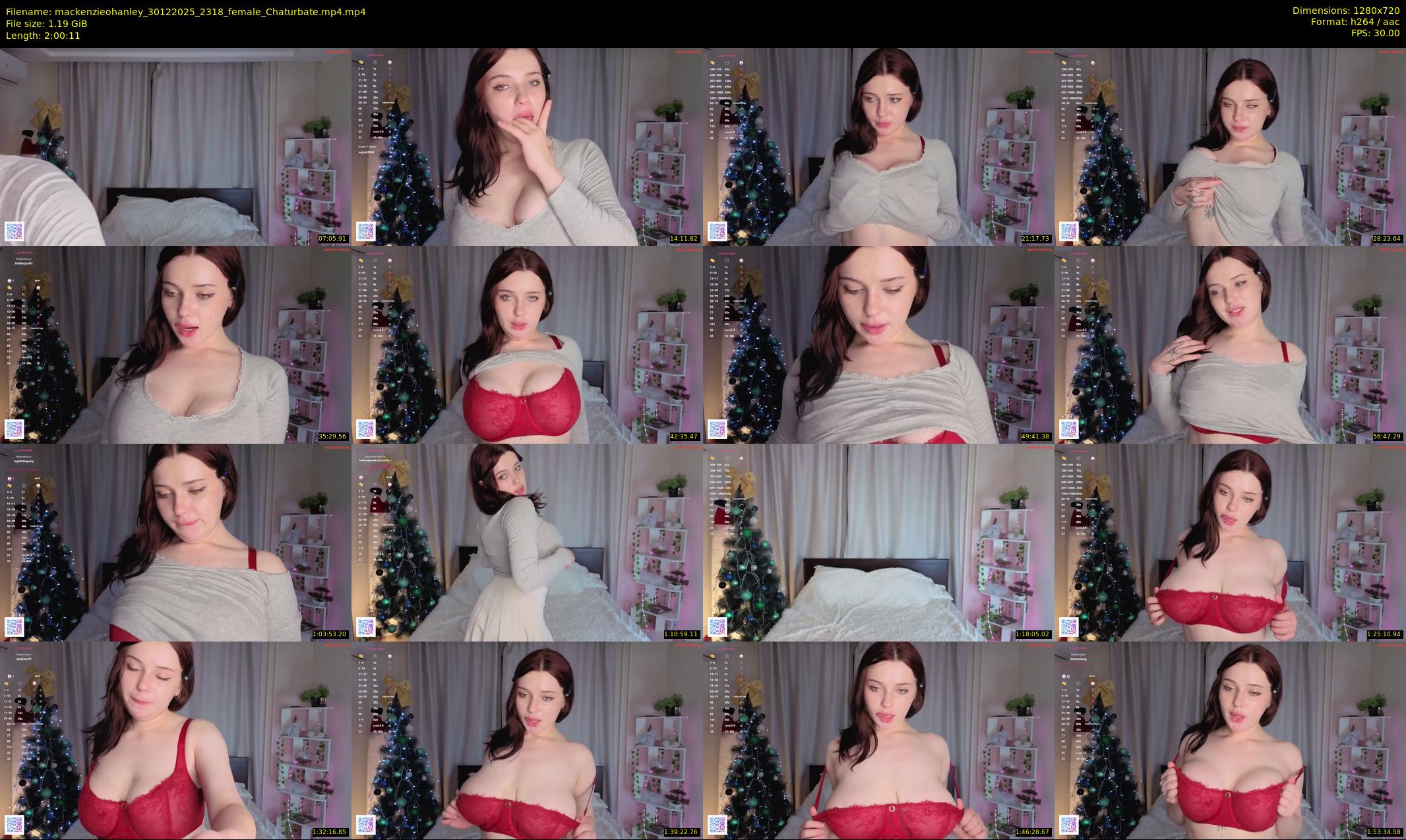 mackenzieohanley — 121 minute Chaturbate female cam show recording, 720p, Dec 30, 2025