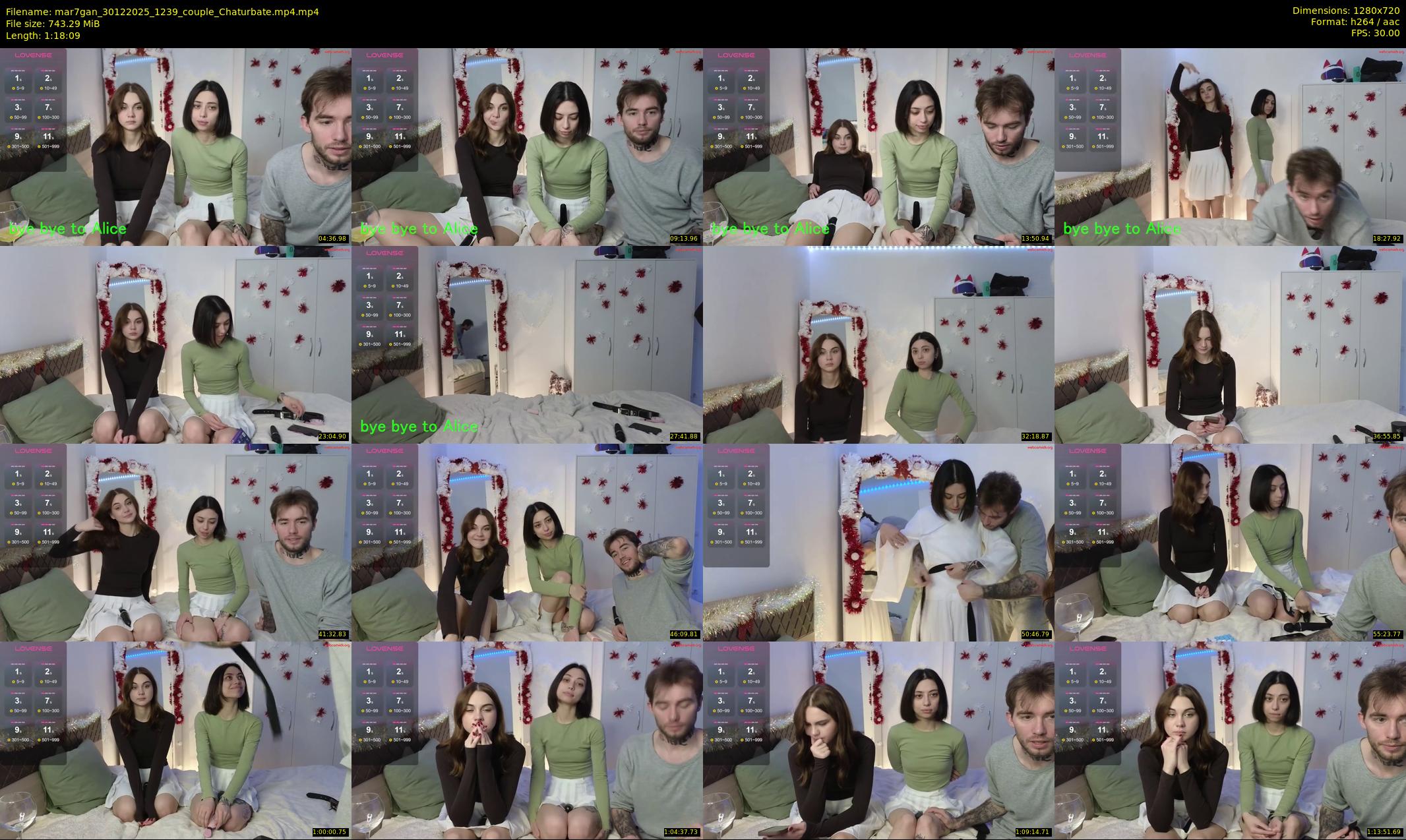mar7gan — 79 minute Chaturbate couple cam show recording, 720p, Dec 30, 2025