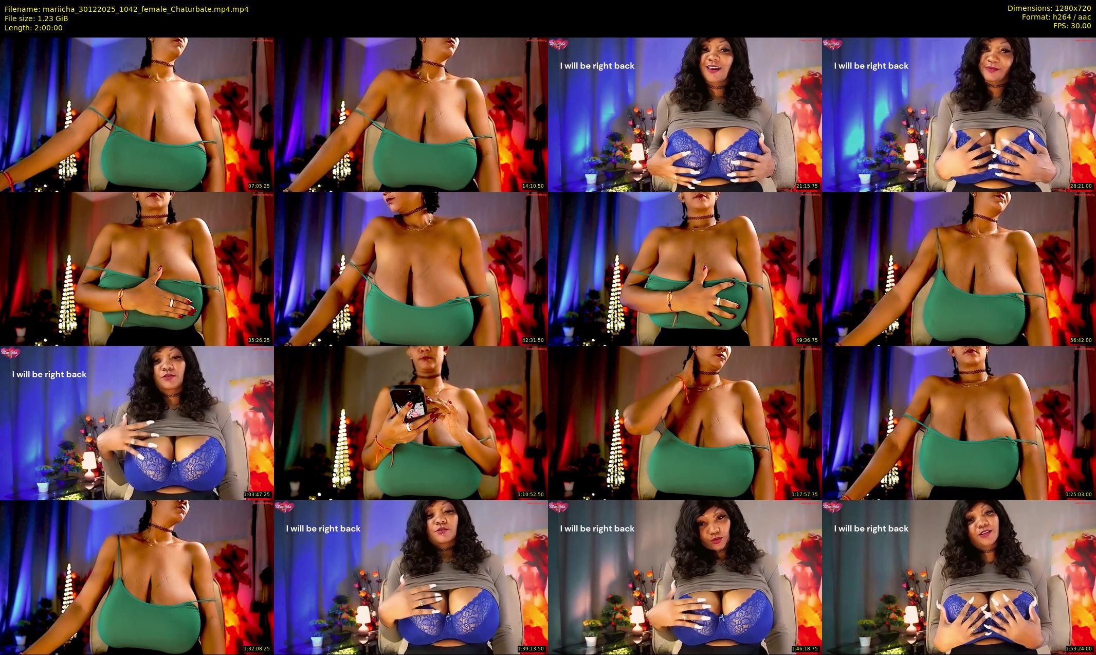mariicha — 120 minute Chaturbate female cam show recording, 720p, Dec 30, 2025