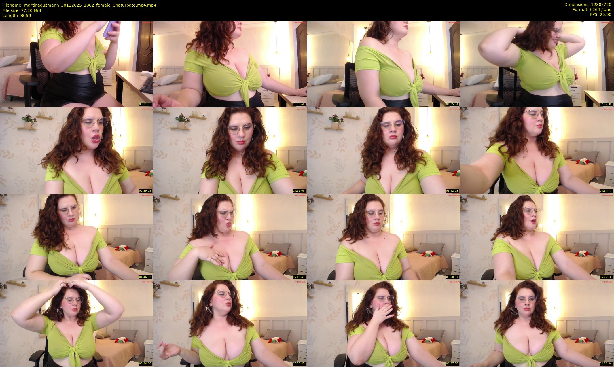 martinaguzmann — 9 minute Chaturbate female cam show recording, 720p, Dec 30, 2025