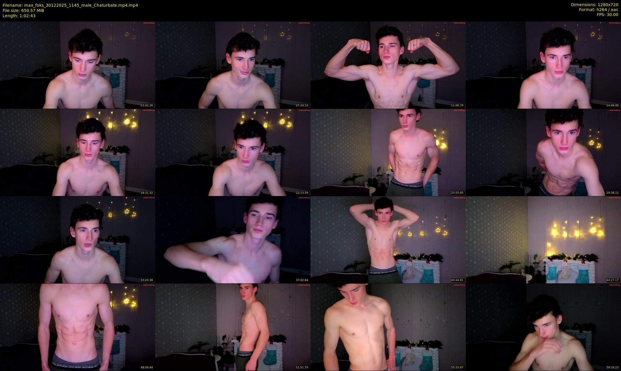 max_foks — 63 minute Chaturbate male cam show recording, 720p, Dec 30, 2025