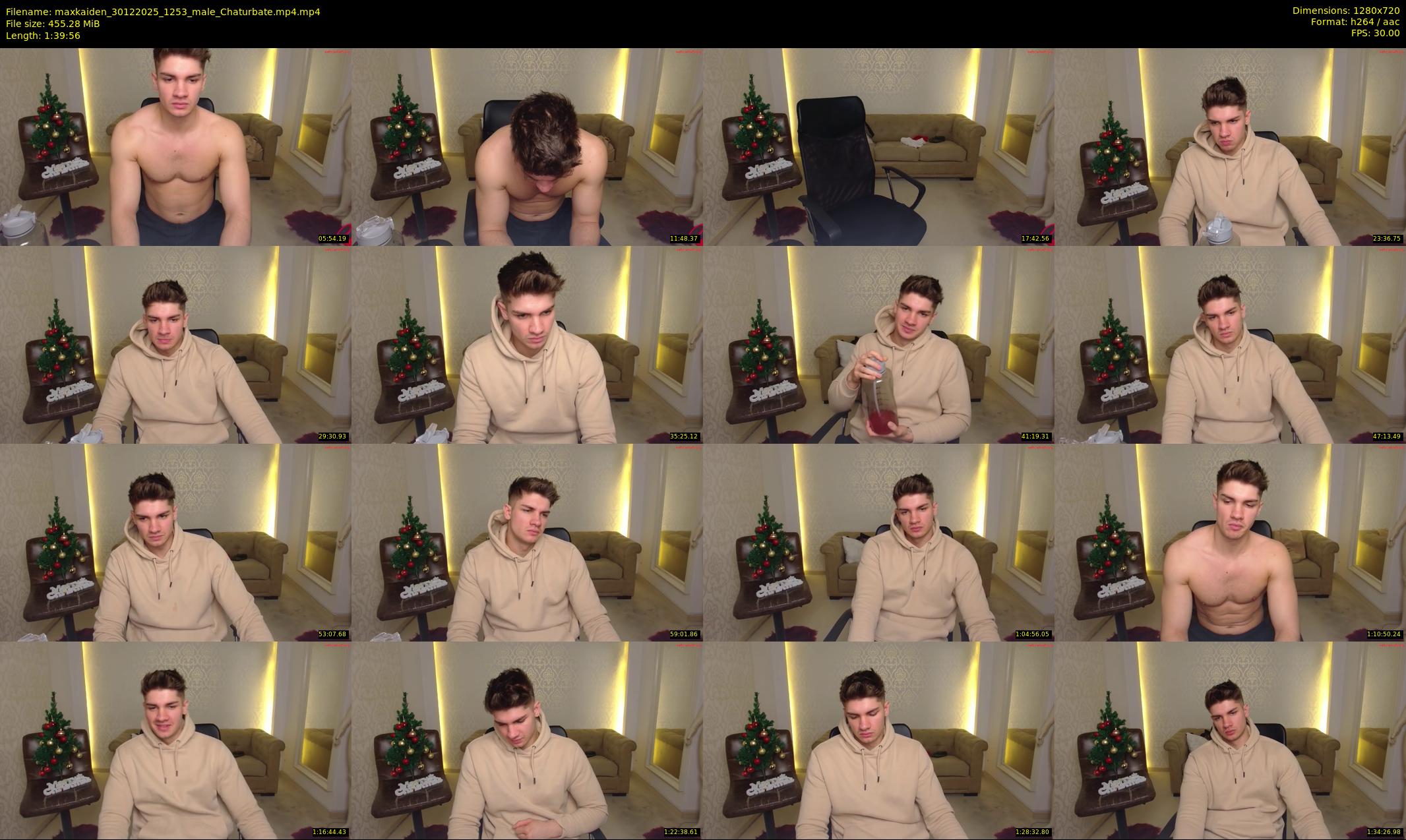 maxkaiden — 100 minute Chaturbate male cam show recording, 720p, Dec 30, 2025
