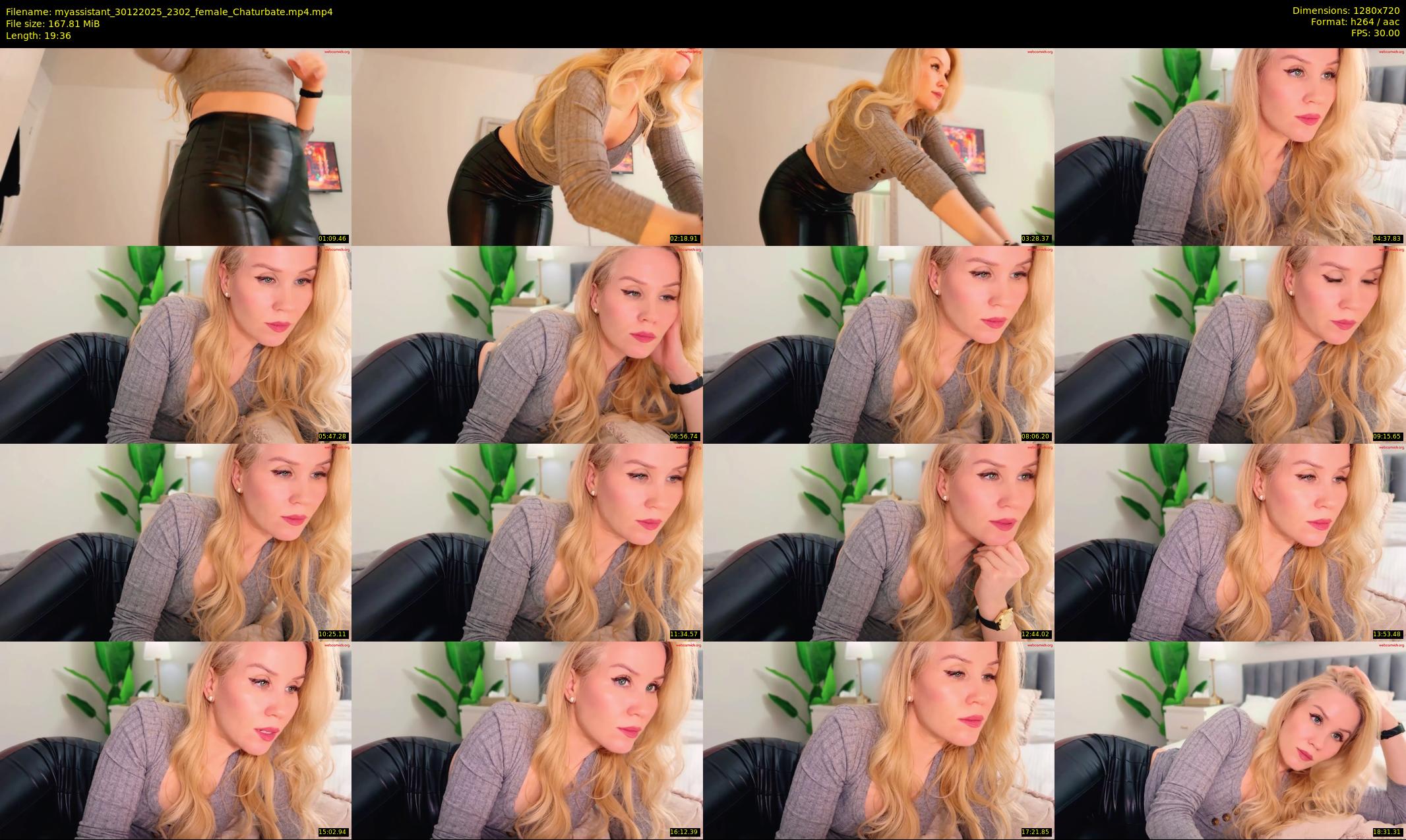 myassistant — 20 minute Chaturbate female cam show recording, 720p, Dec 30, 2025