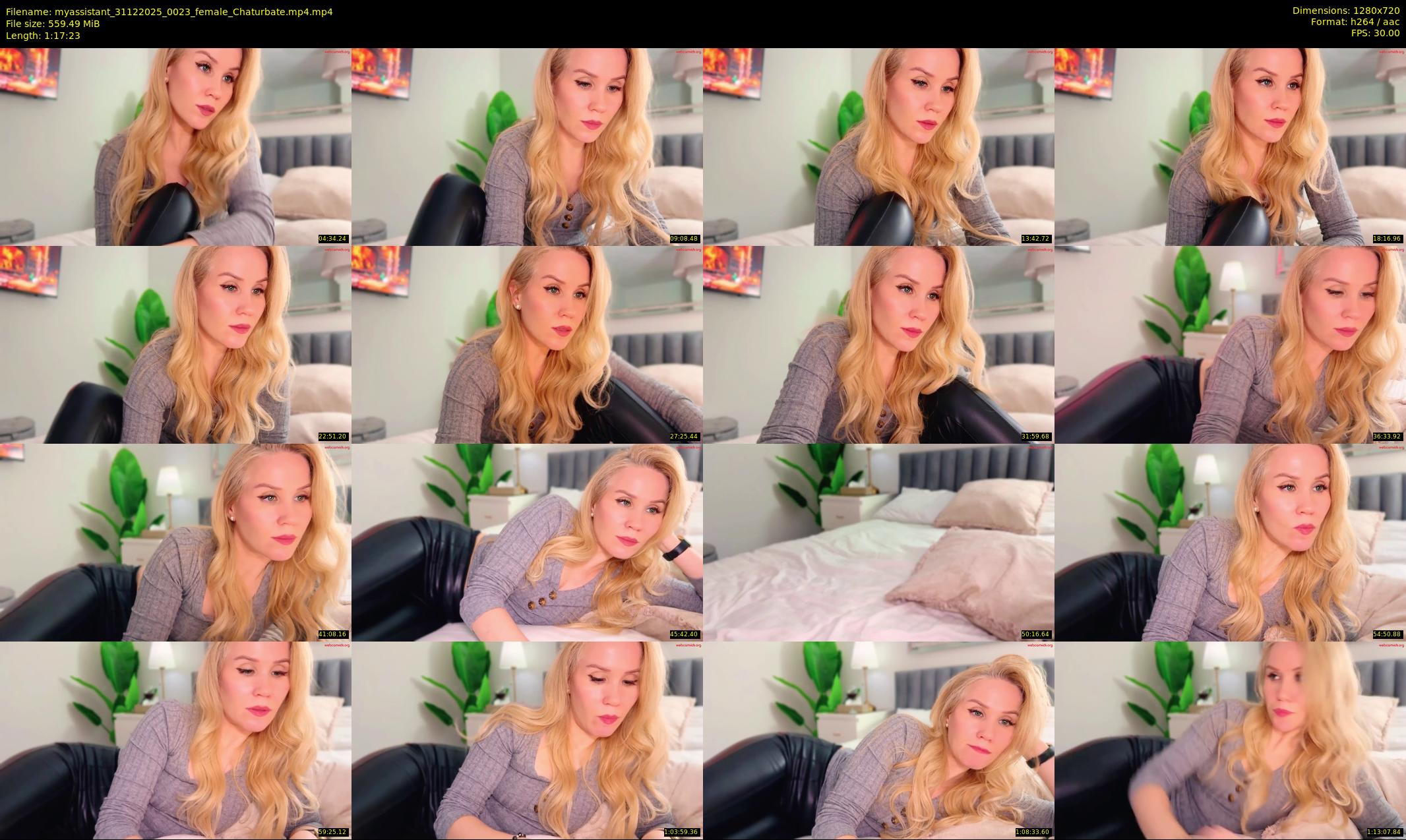 myassistant — 78 minute Chaturbate female cam show recording, 720p, Dec 31, 2025