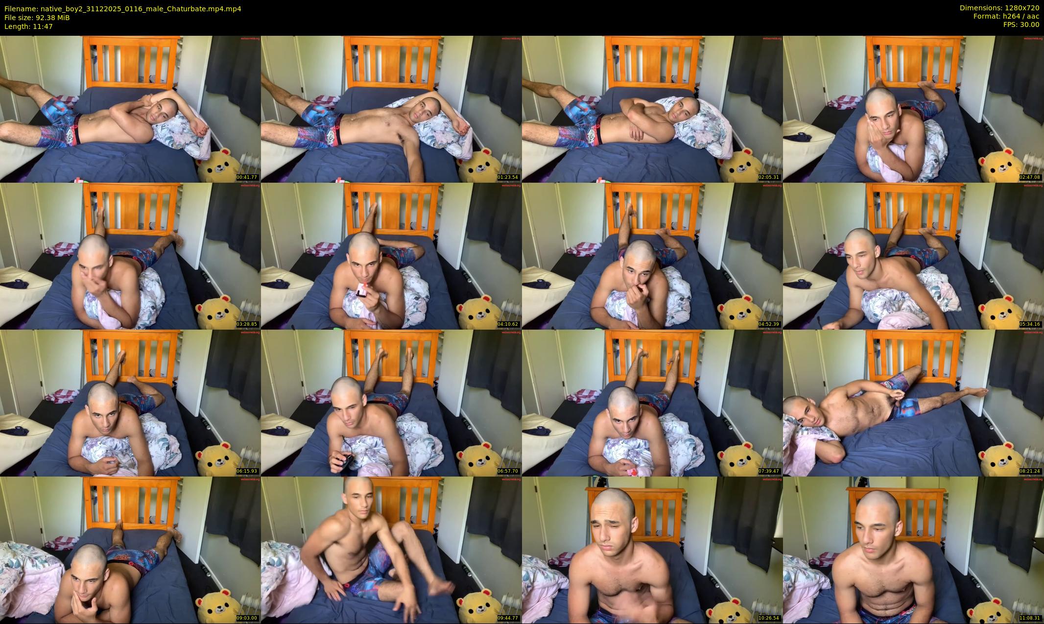 native_boy2 — 12 minute Chaturbate male cam show recording, 720p, Dec 31, 2025