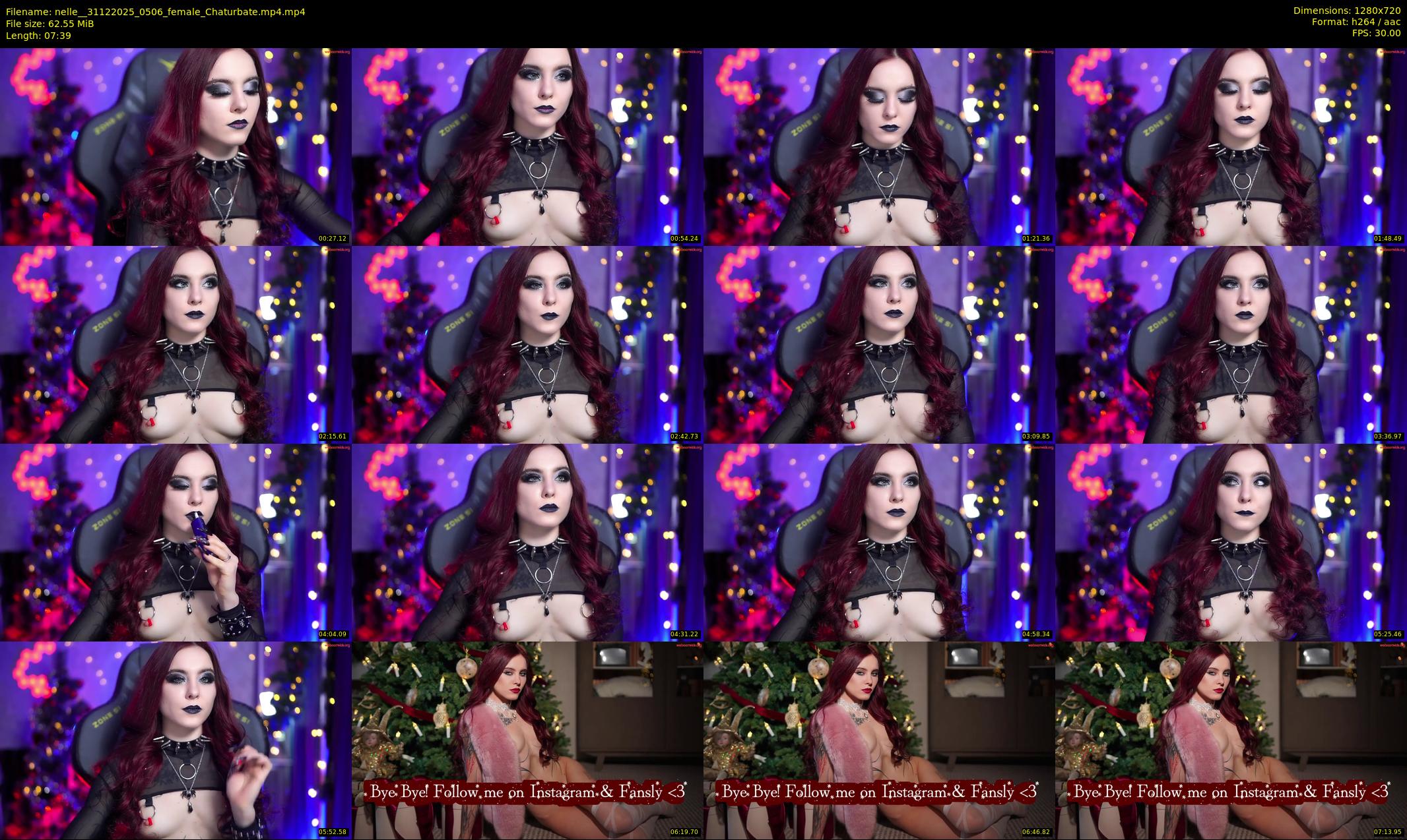nelle_ — 8 minute Chaturbate female cam show recording, 720p, Dec 31, 2025