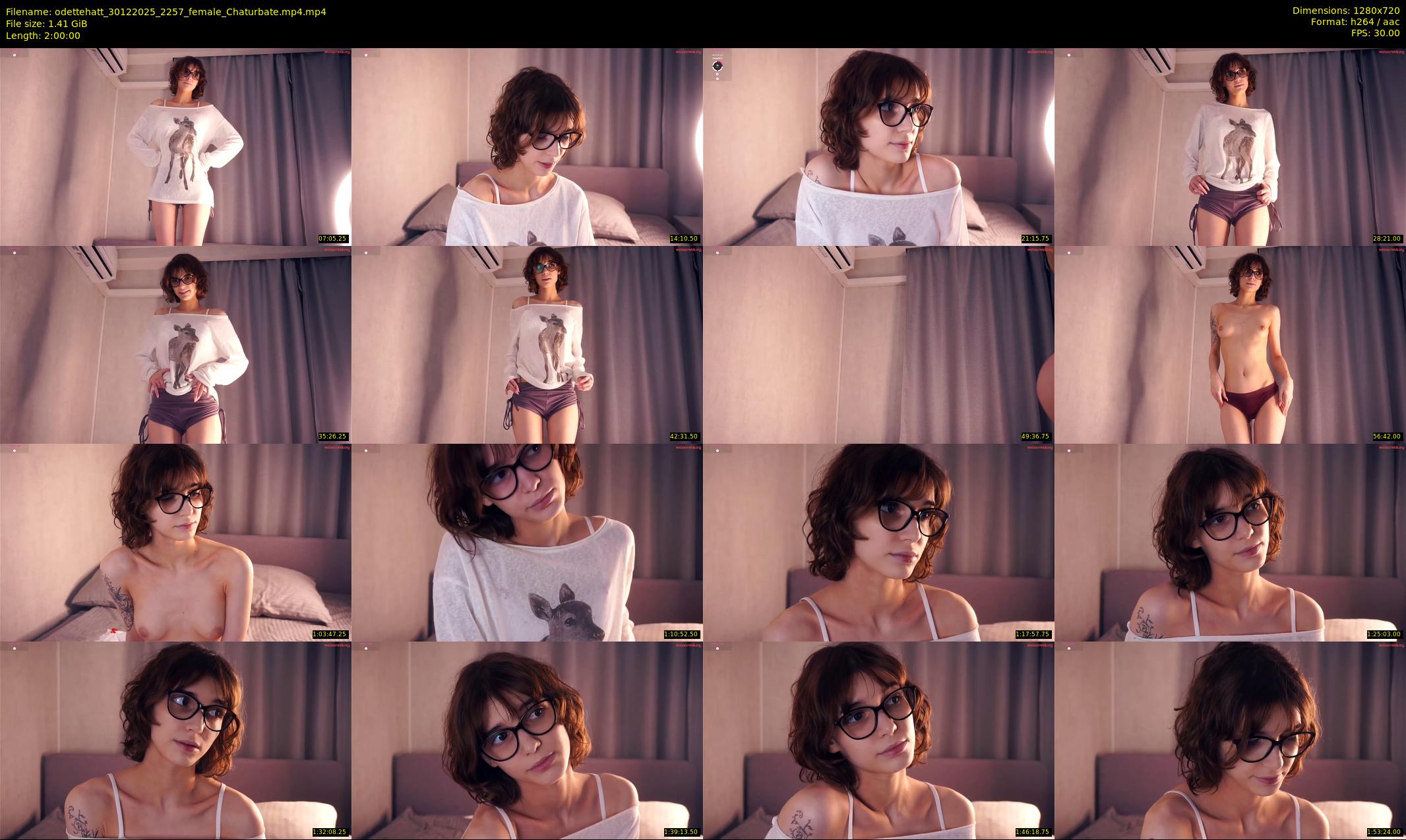 odettehatt — 120 minute Chaturbate female cam show recording, 720p, Dec 30, 2025
