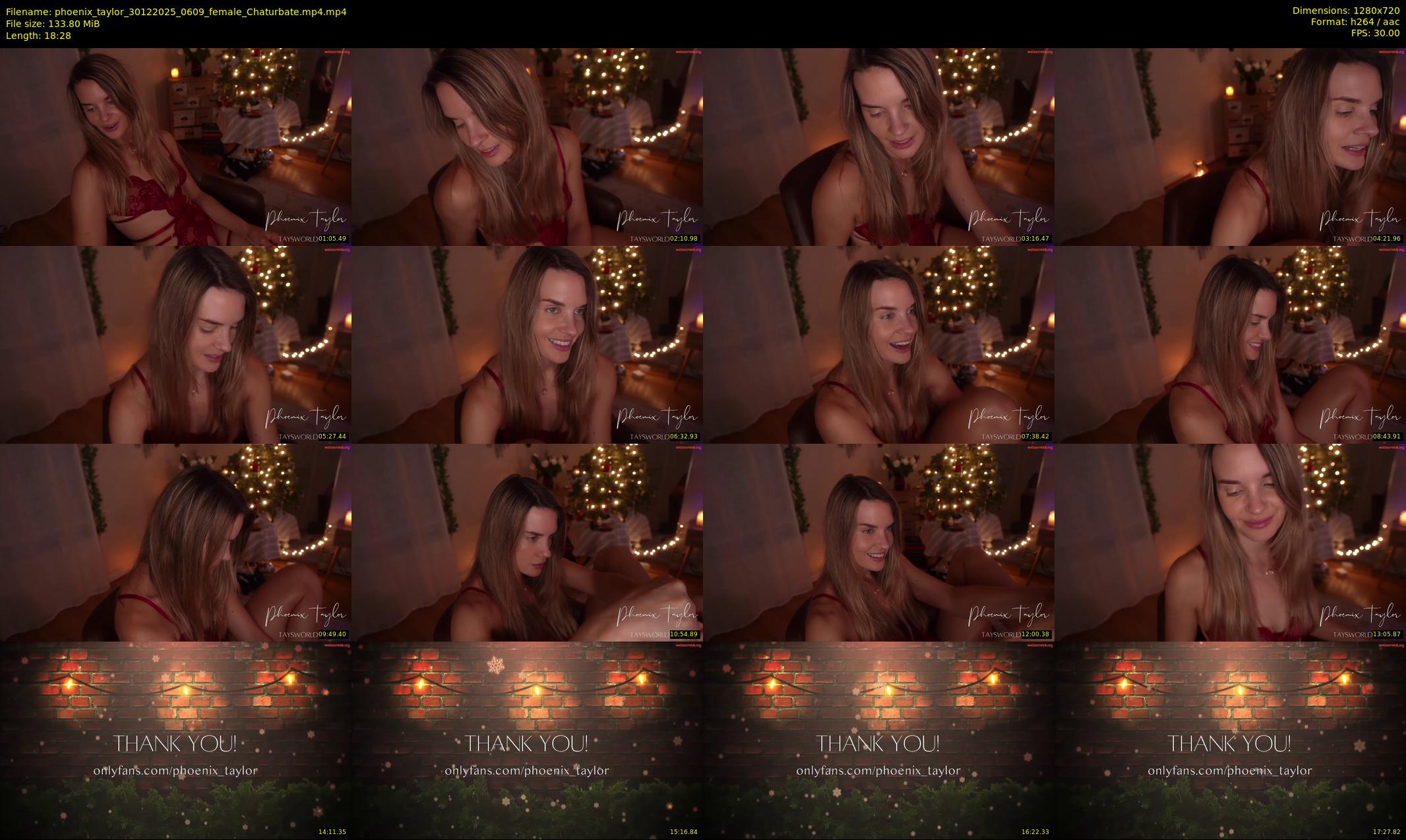 phoenix_taylor — 19 minute Chaturbate female cam show recording, 720p, Dec 30, 2025